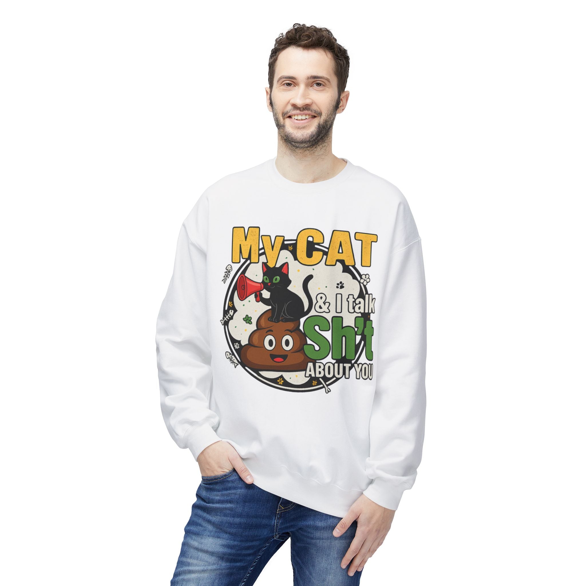 Cat Talk Sh*t Unisex Sweatshirt