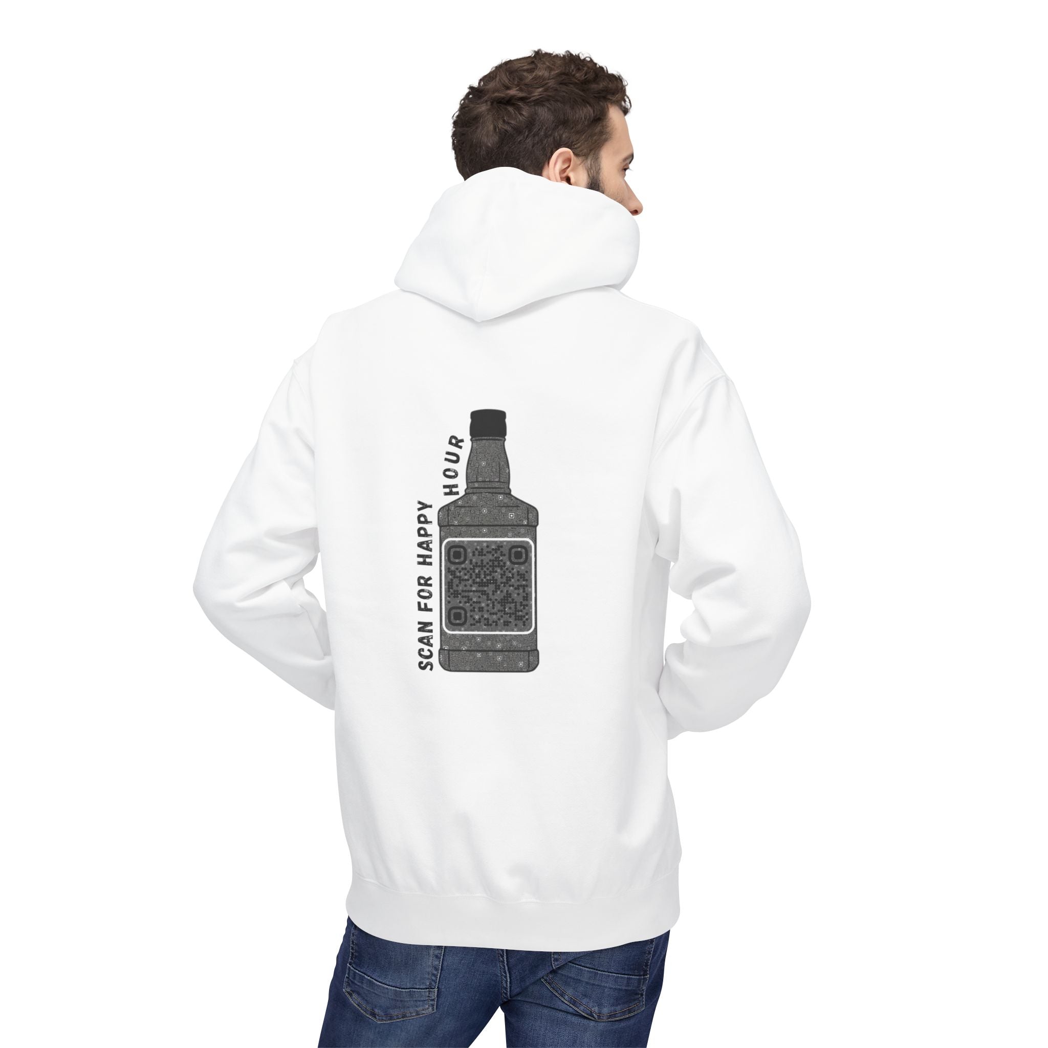 Whiskey QR Unisex Kangaroo Pockets Hoodie