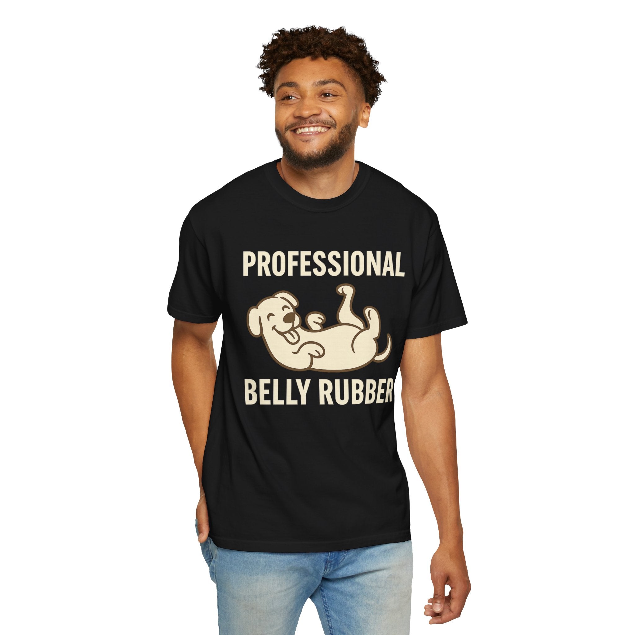 Dog Belly Rubber Unisex T-Shirt