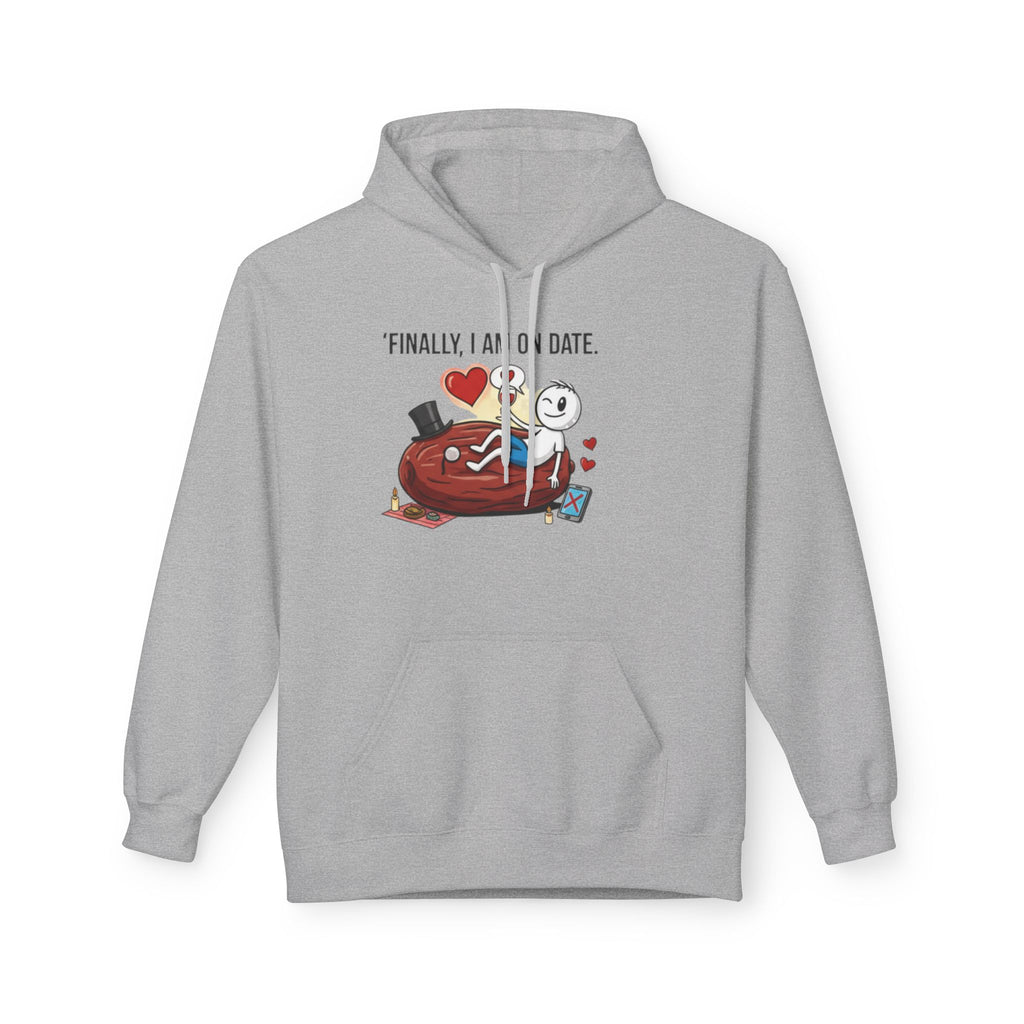 Finally On Date Man Kangaroo Pockets Hoodie
