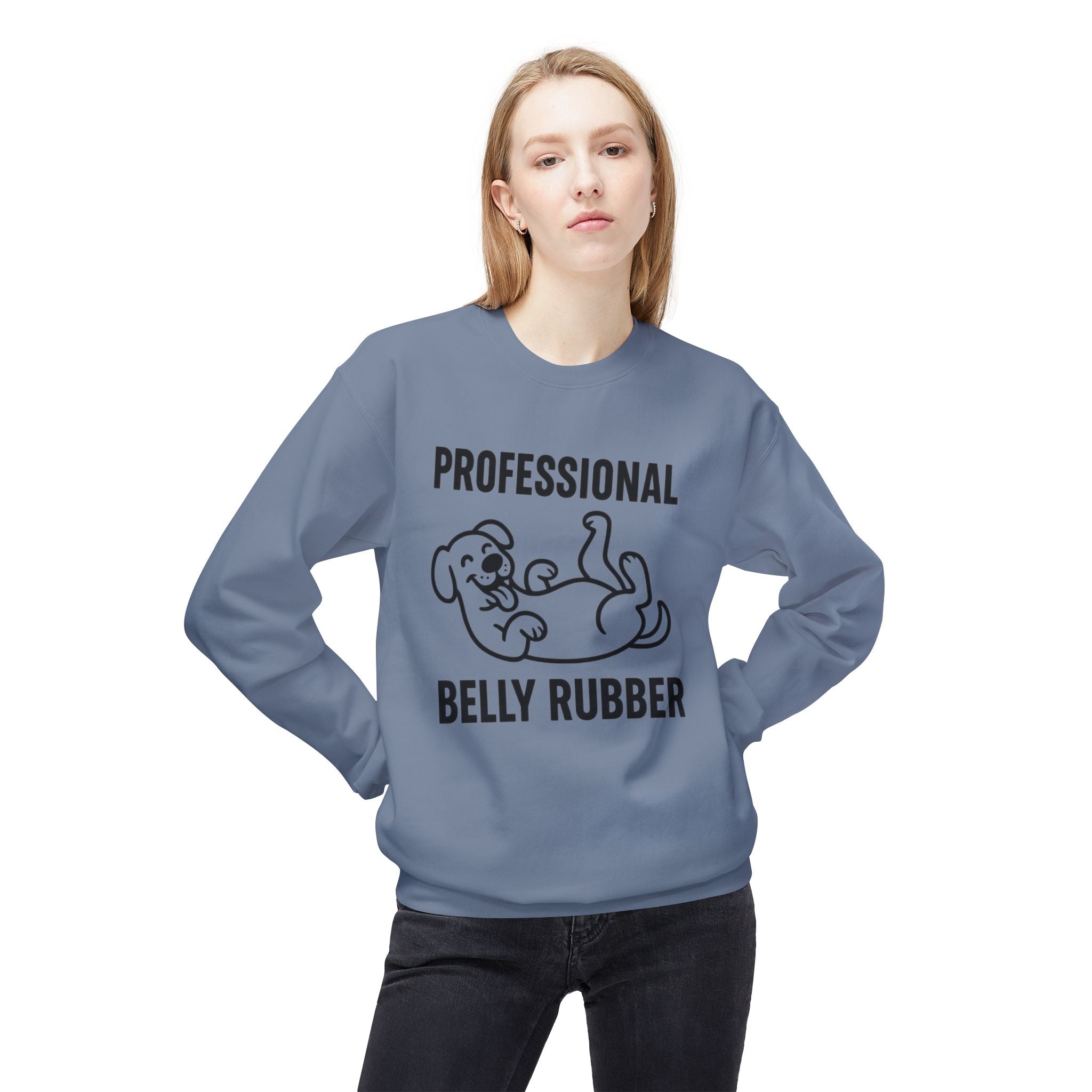 Dog Belly Rubber Unisex Sweatshirt