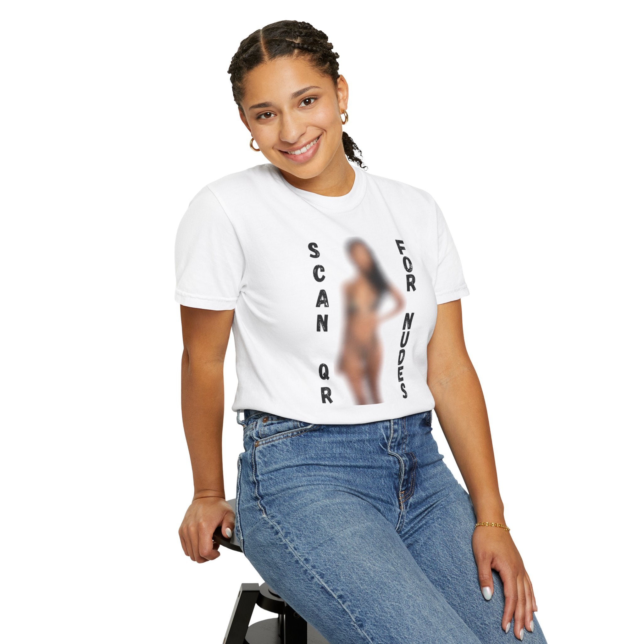 Scan For Nudes QR Woman T-Shirt