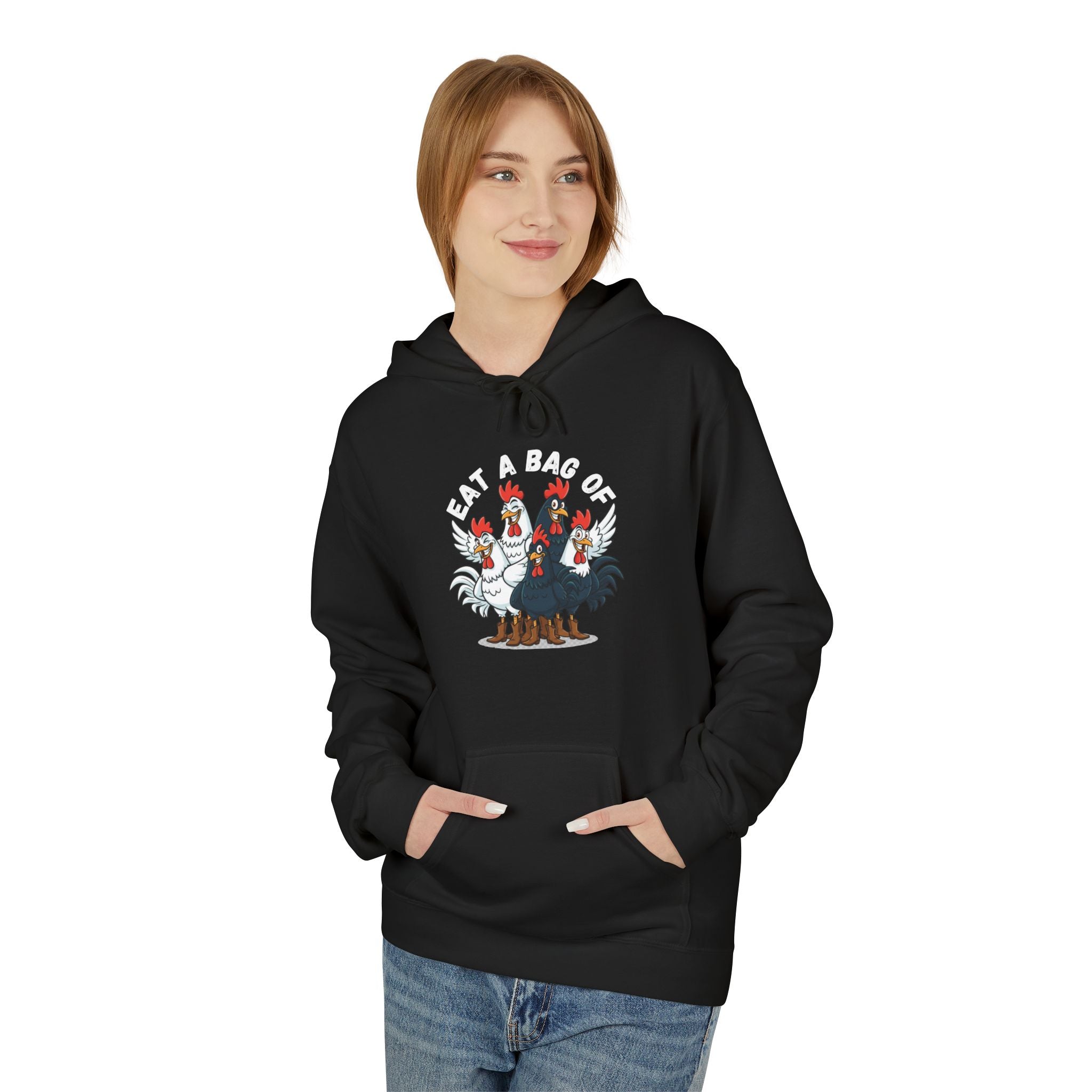 Eat a Bag of .... Funny Unisex Kangaroo Pockets Hoodie