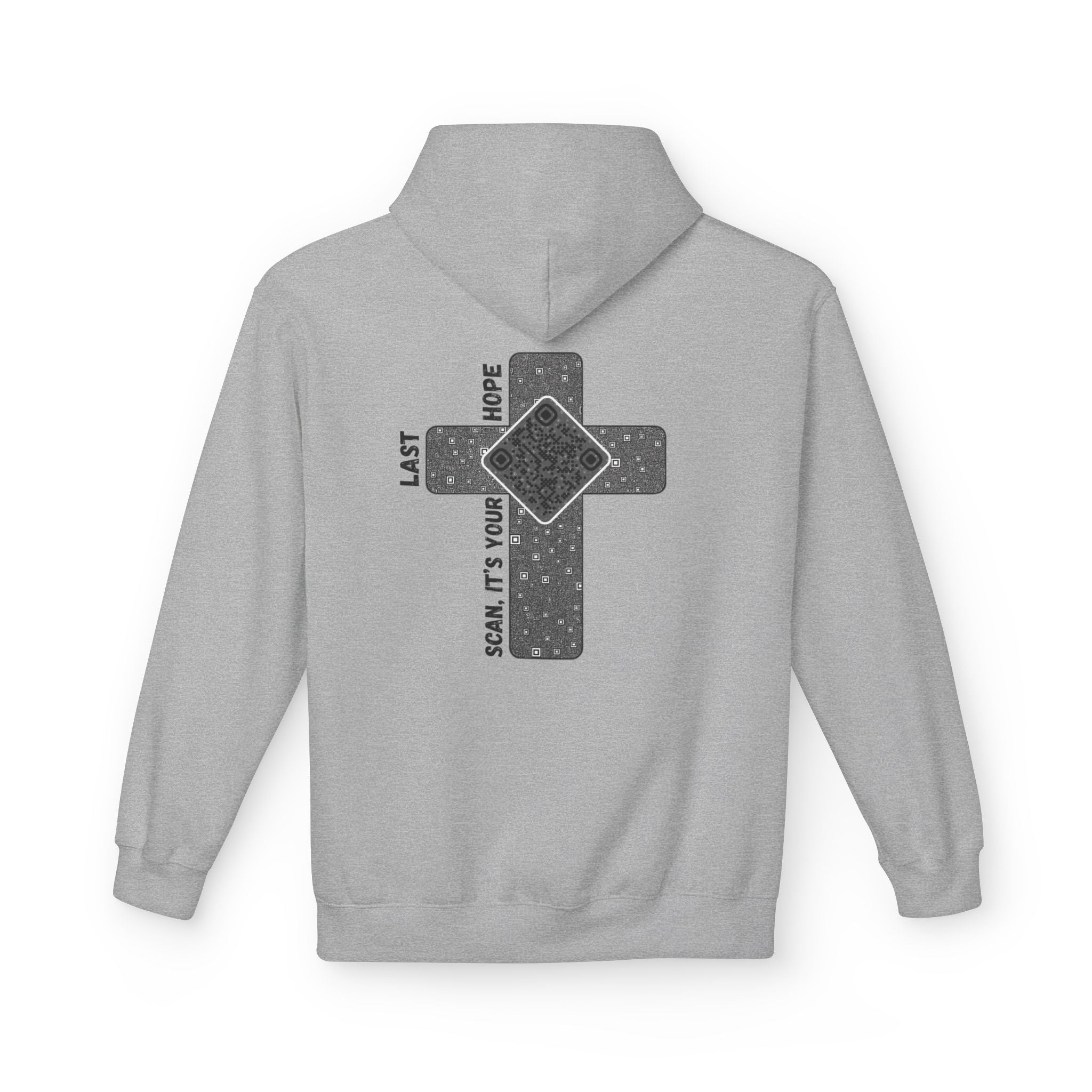 Faith QR Unisex Kangaroo Pockets Hoodie