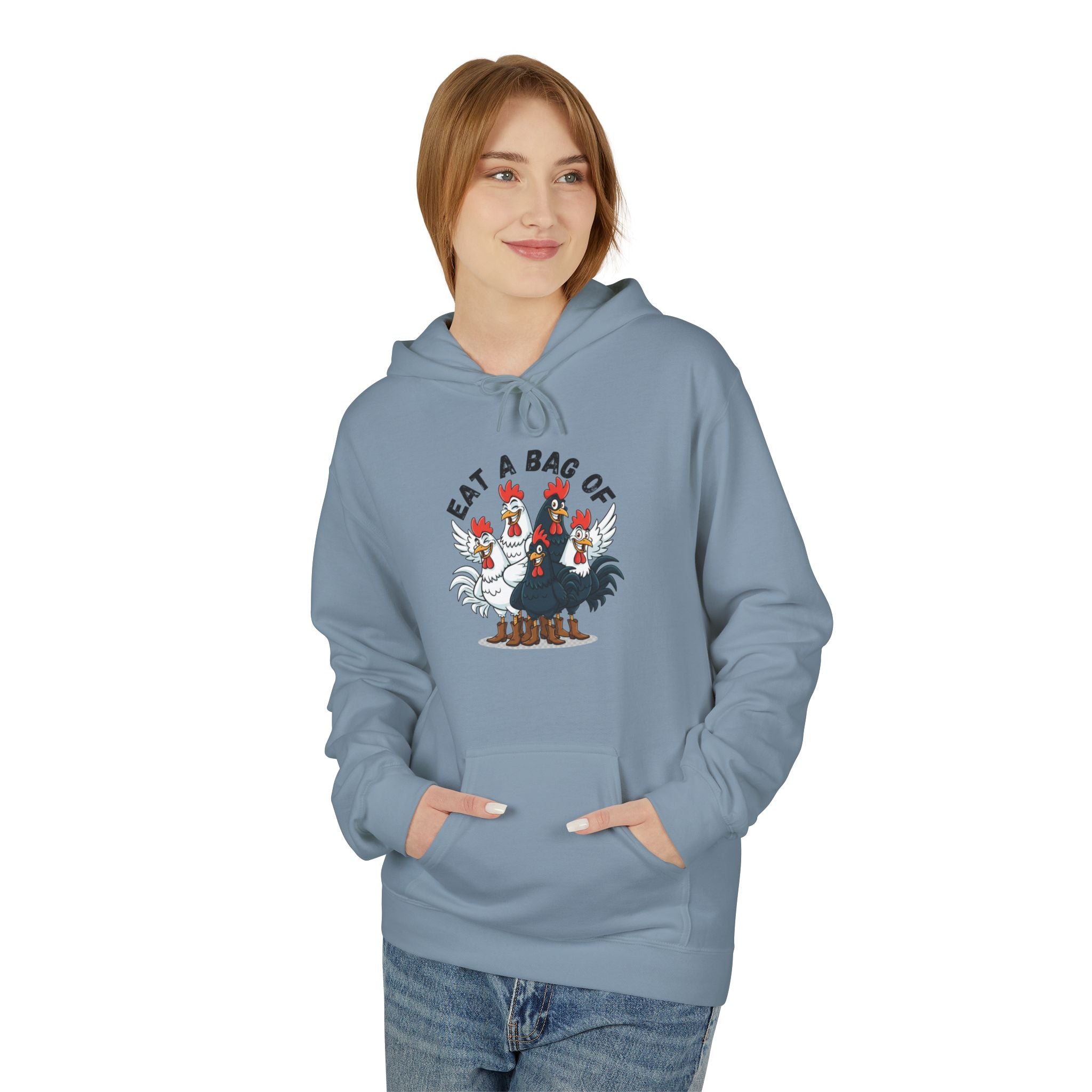 Eat a Bag of .... Funny Unisex Kangaroo Pockets Hoodie