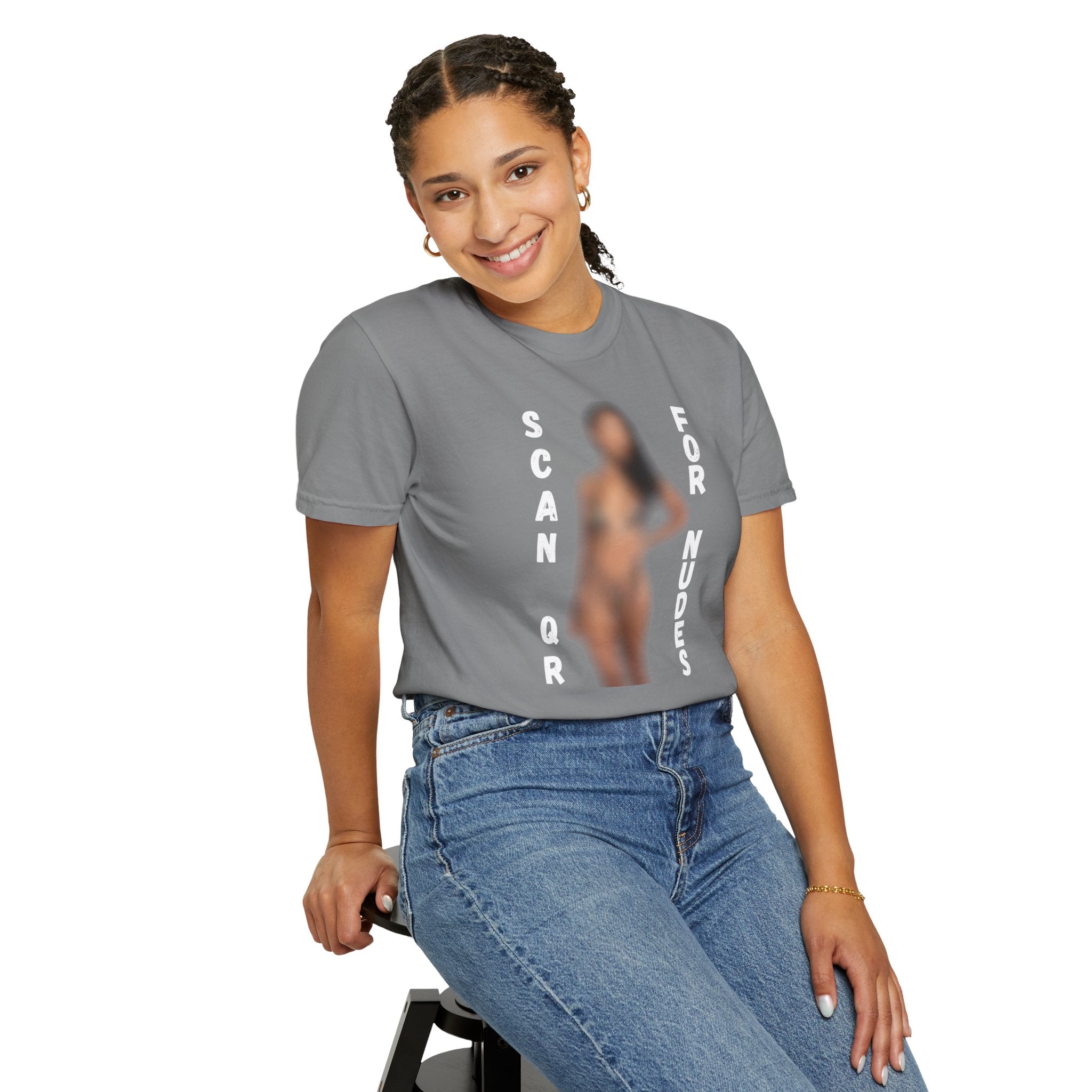Scan For Nudes QR Woman T-Shirt