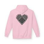 Heart QR Unisex Kangaroo Pockets Hoodie
