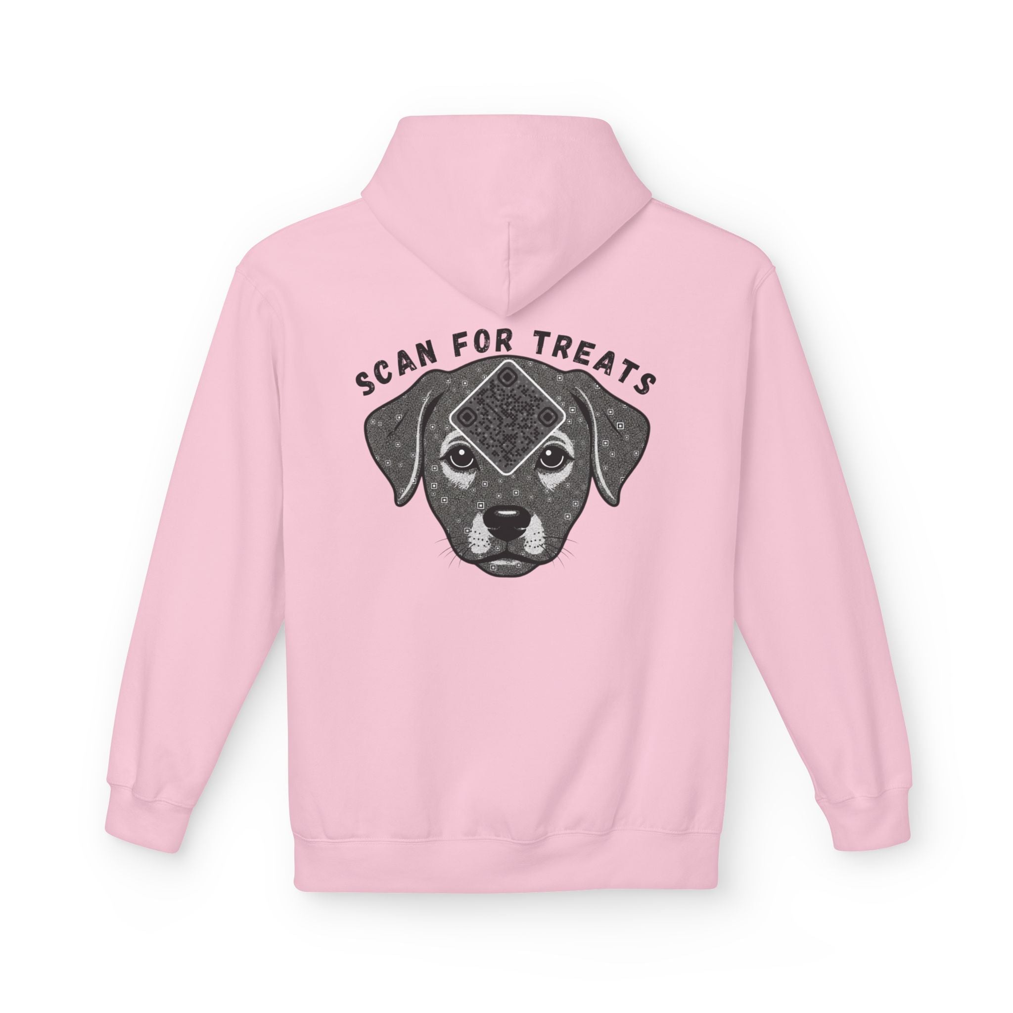 Dog QR Unisex Kangaroo Pockets Hoodie