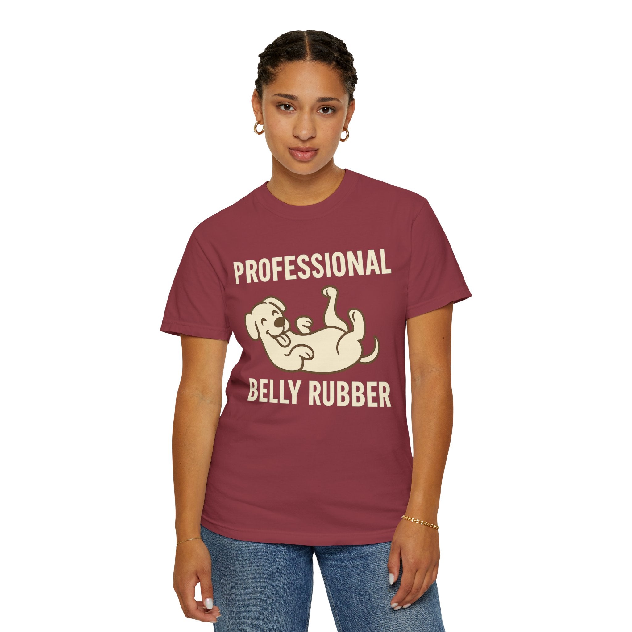 Dog Belly Rubber Unisex T-Shirt