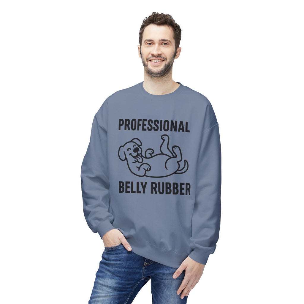 Dog Belly Rubber Unisex Sweatshirt