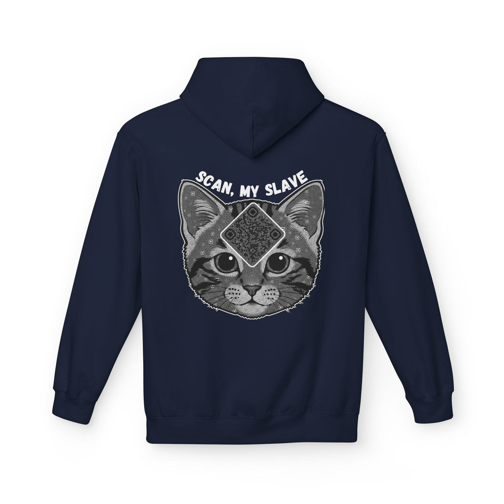 Cat QR Unisex Kangaroo Pockets Hoodie