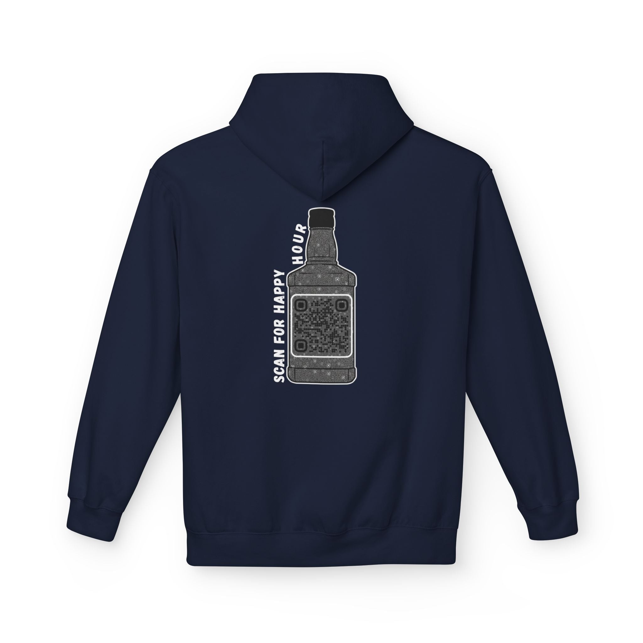 Whiskey QR Unisex Kangaroo Pockets Hoodie