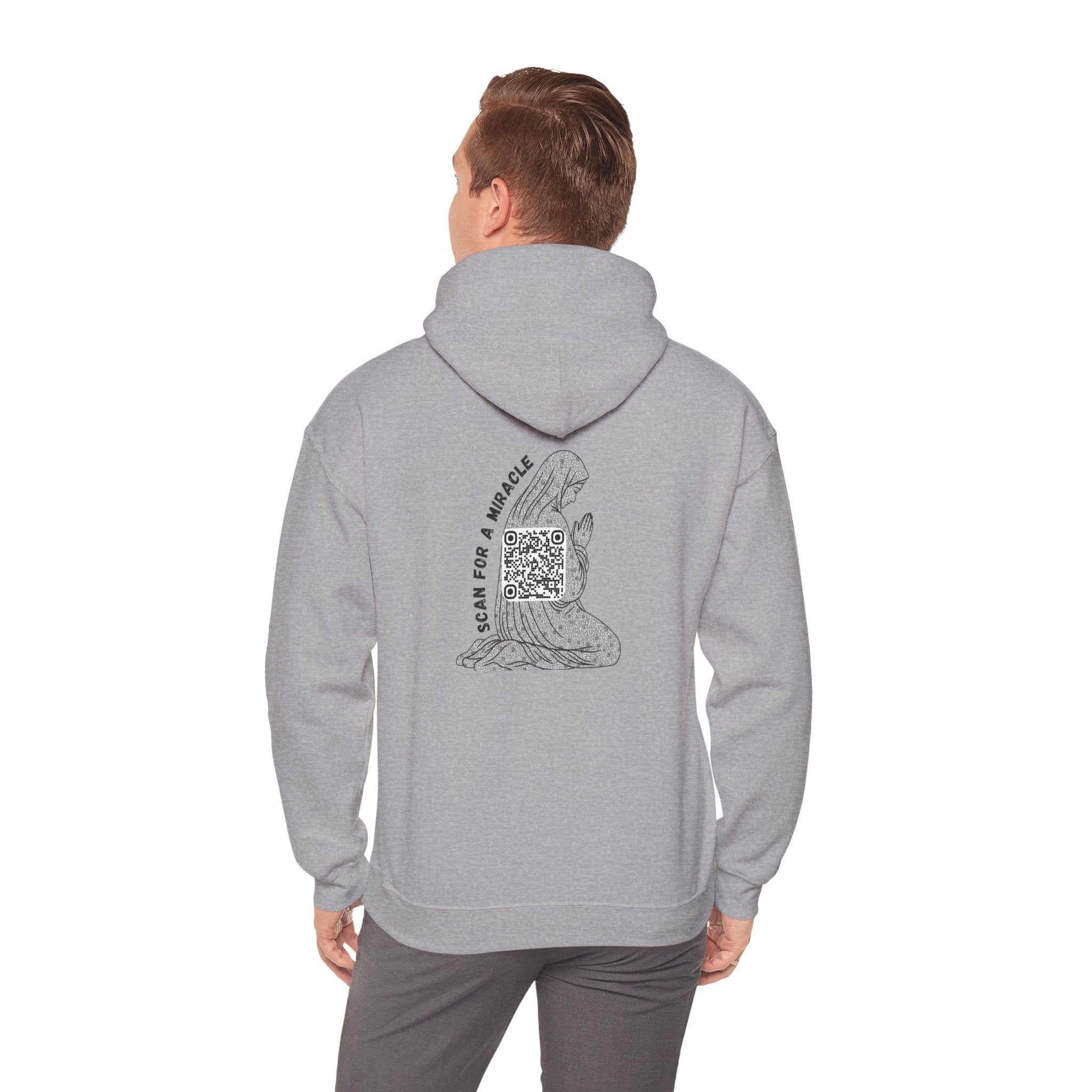 Miracle QR Unisex Kangaroo Pockets Hoodie