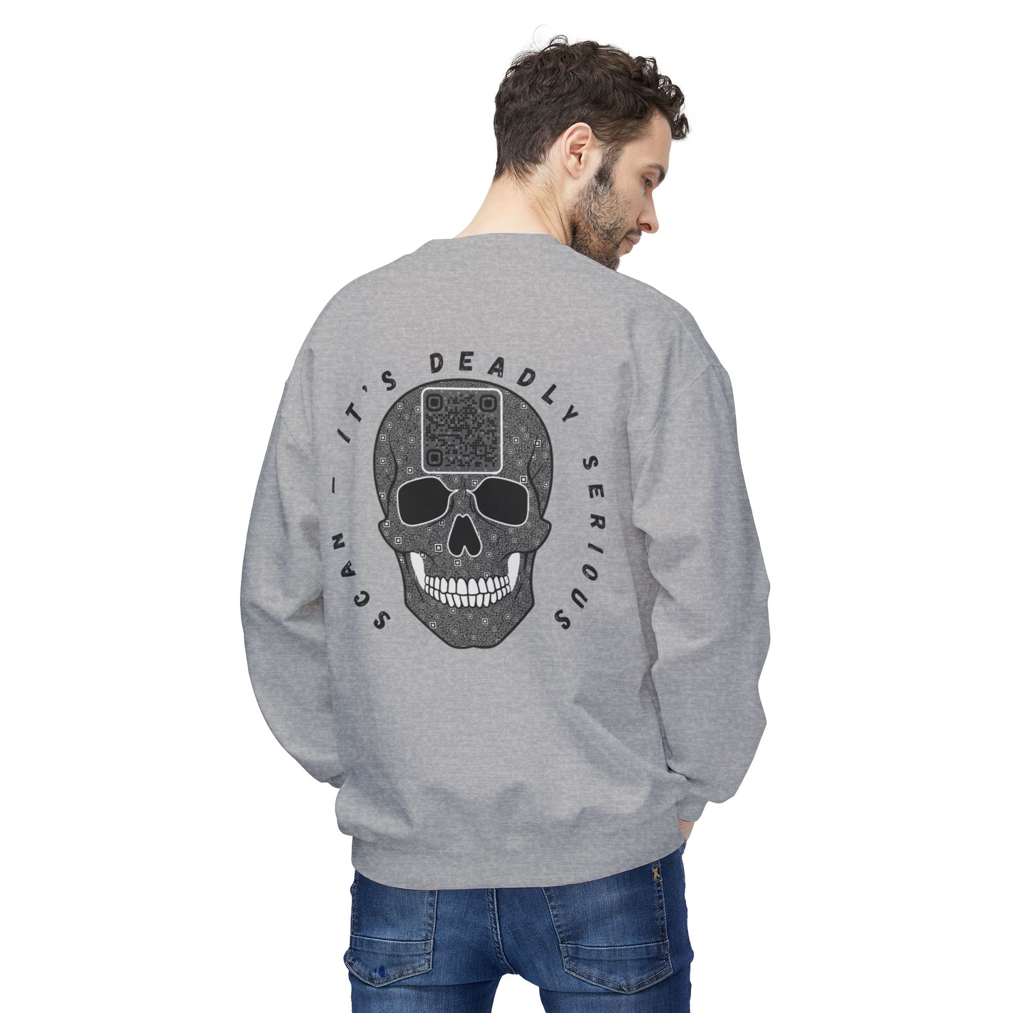 Skull QR Unisex Sweatshirt
