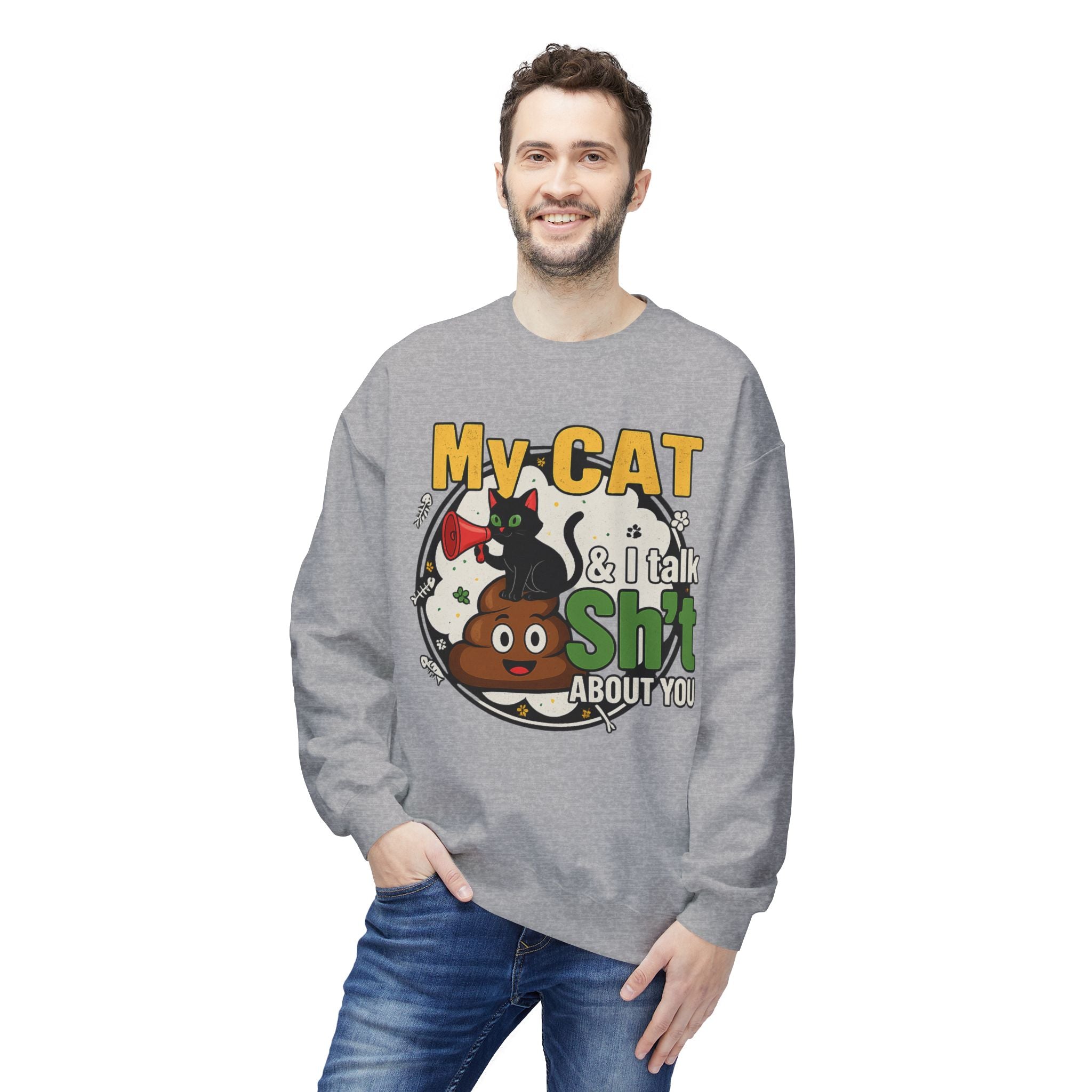 Cat Talk Sh*t Unisex Sweatshirt