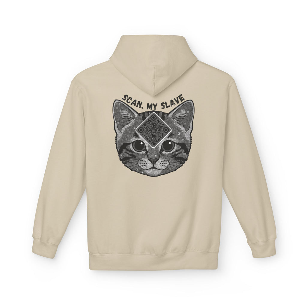 Cat QR Unisex Kangaroo Pockets Hoodie