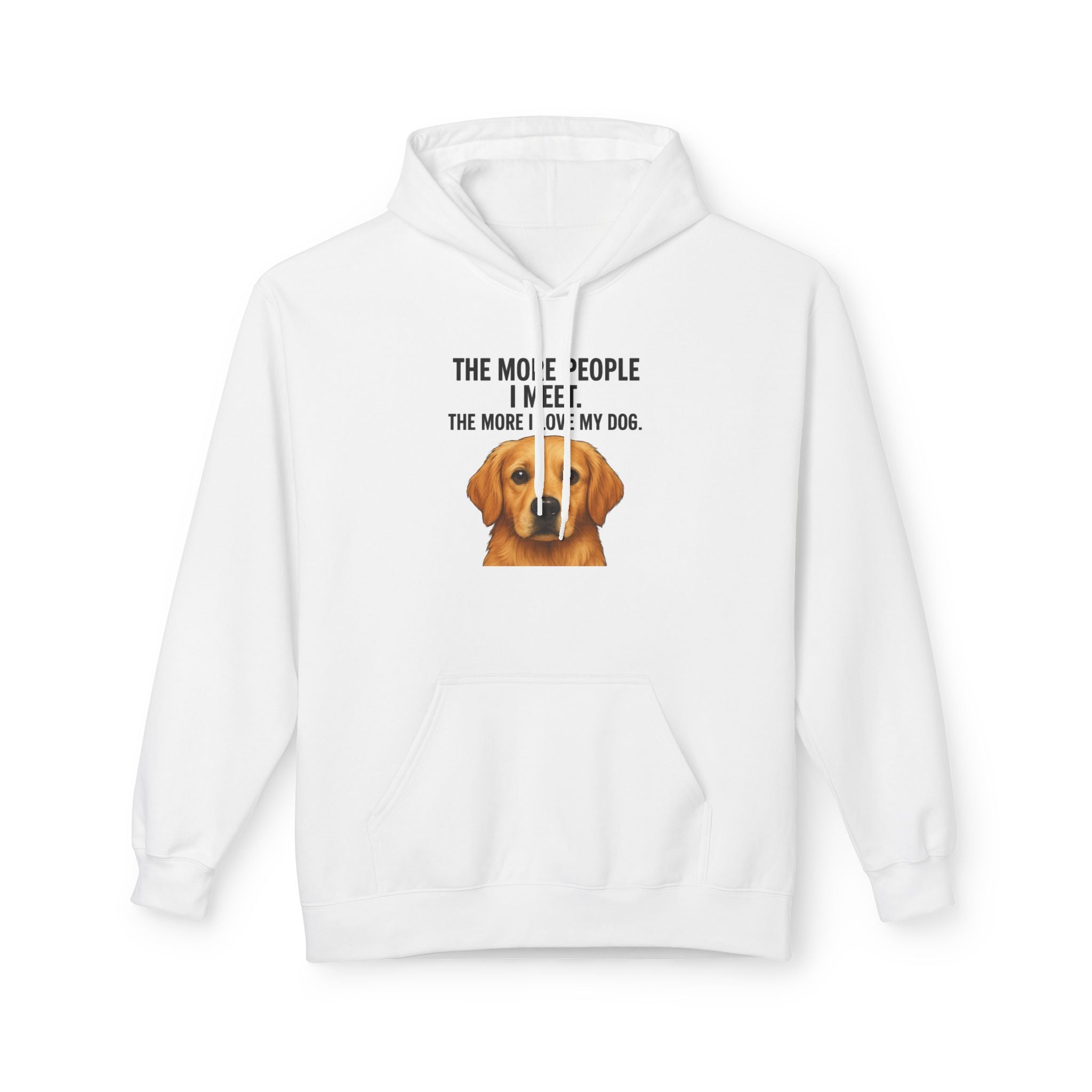 Love My Dog More Unisex Kangaroo Pocket Hoodie