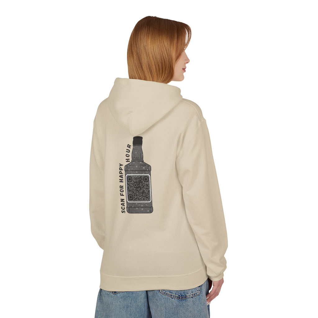 Whiskey QR Unisex Kangaroo Pockets Hoodie