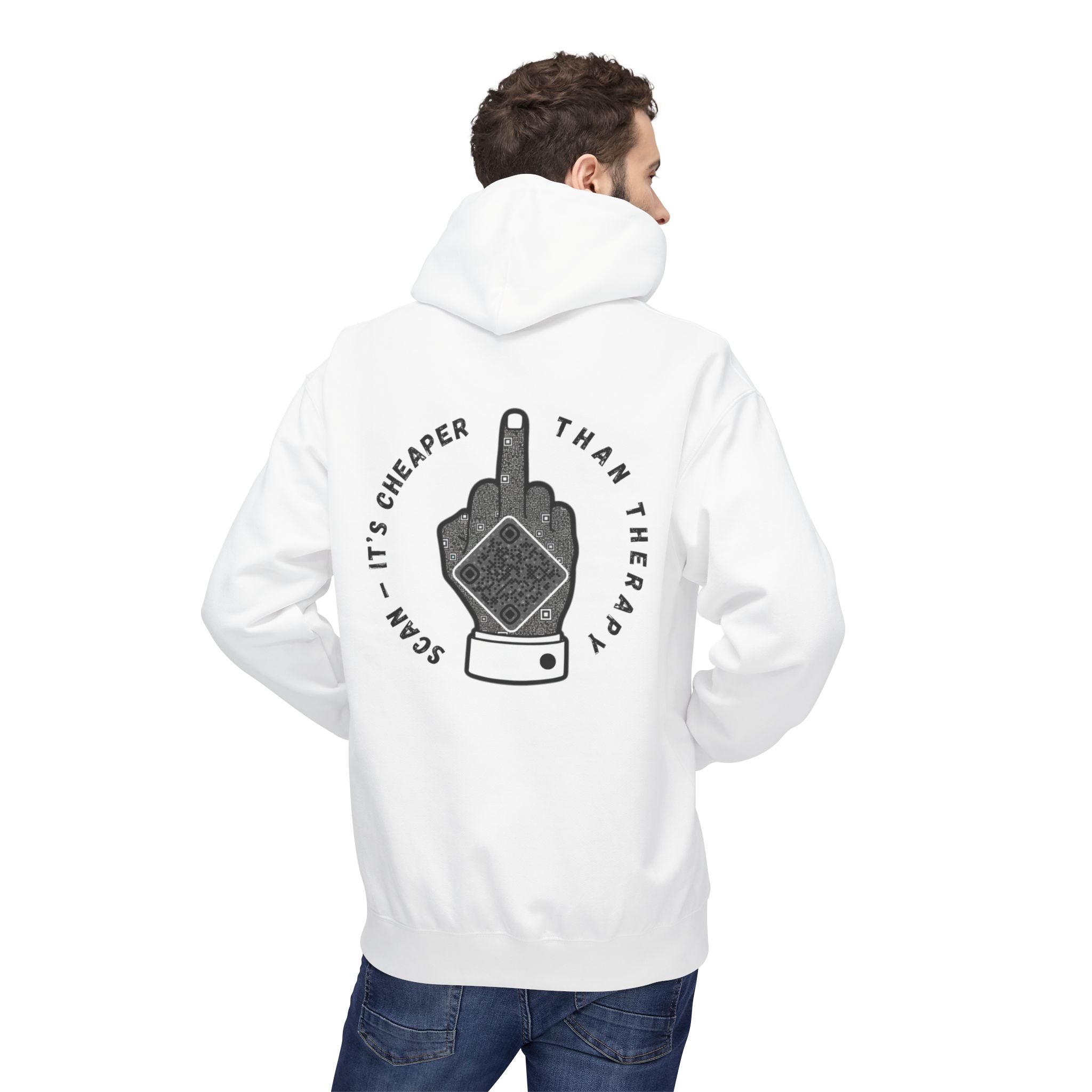 Attitude QR Unisex Kangaroo Pockets Hoodie