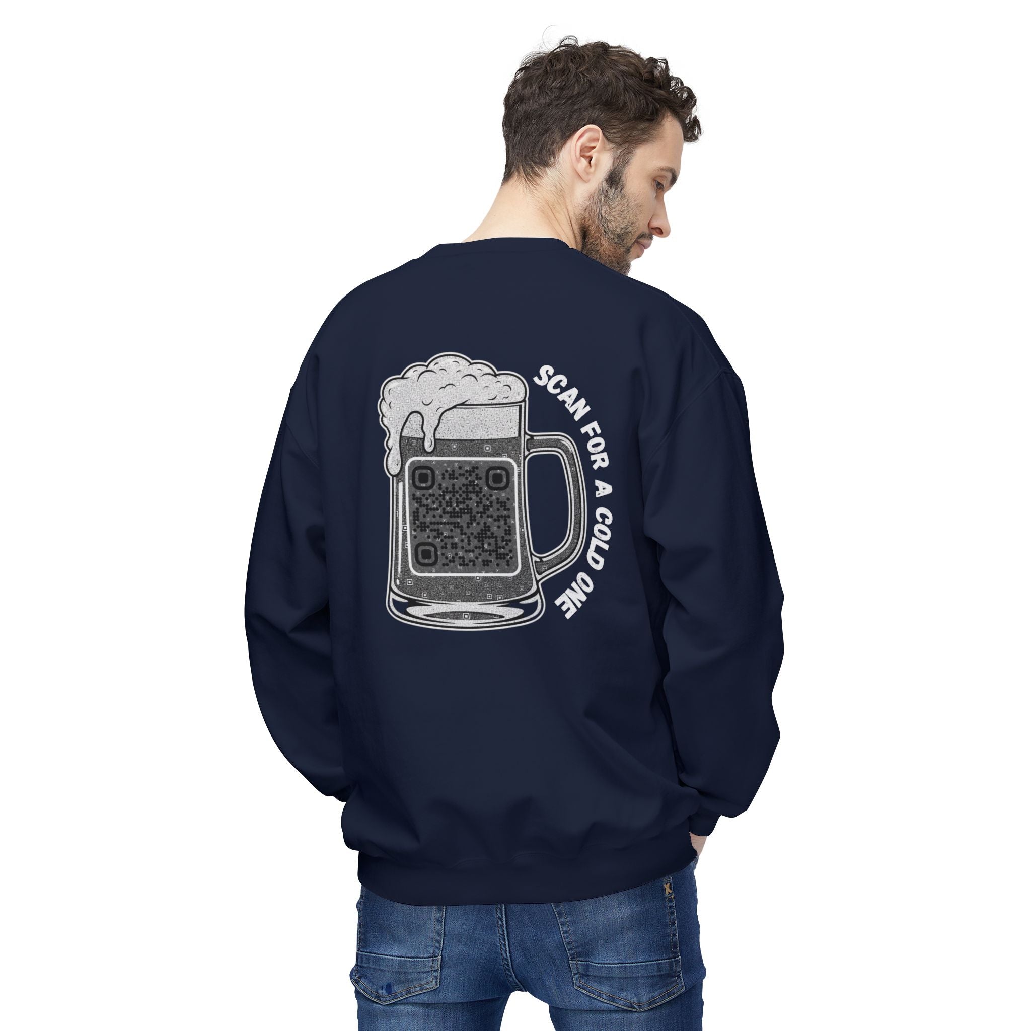 Beer Mug QR Unisex Sweatshirt
