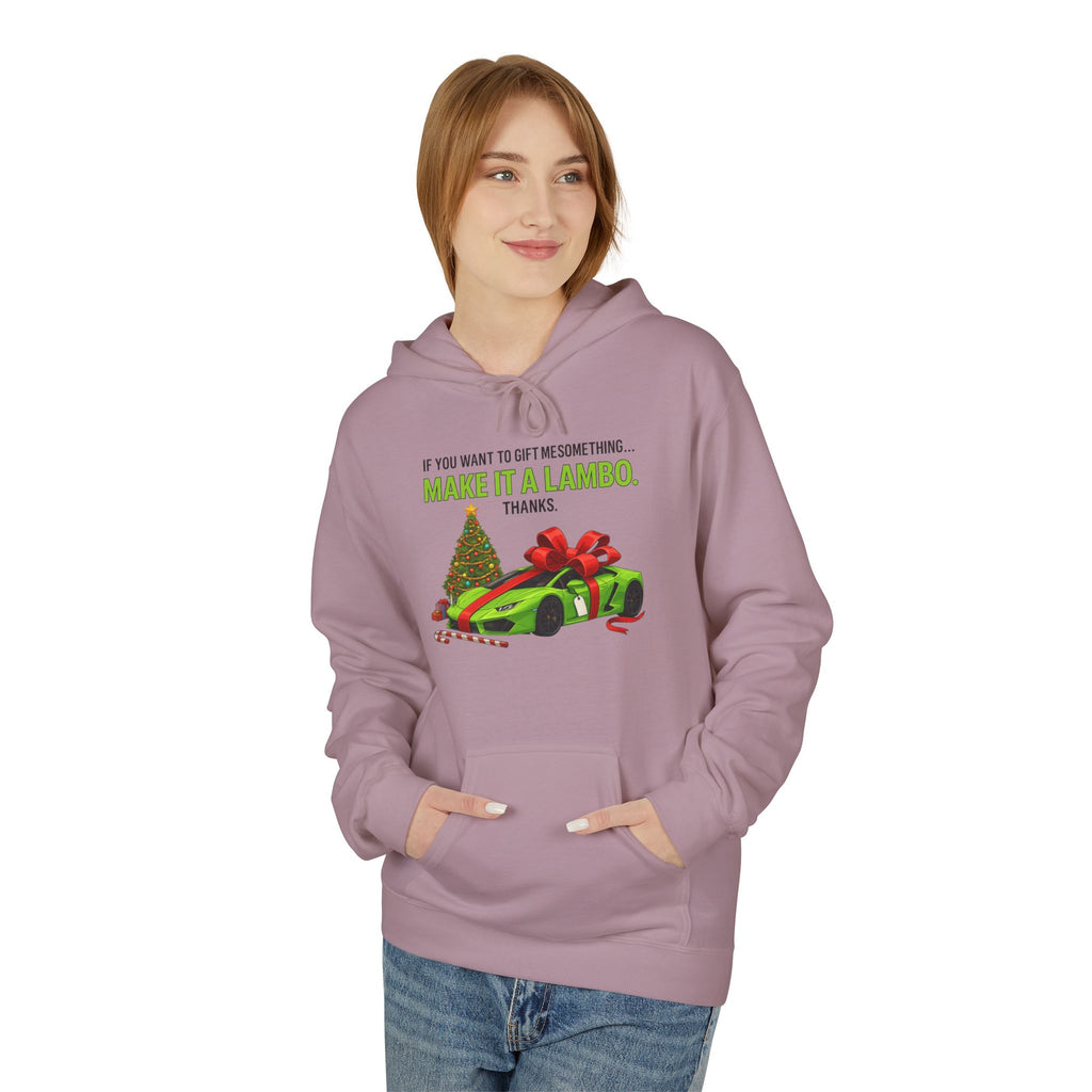 Christmas Gift Make It Lambo Unisex Kangaroo Pocket Hoodie