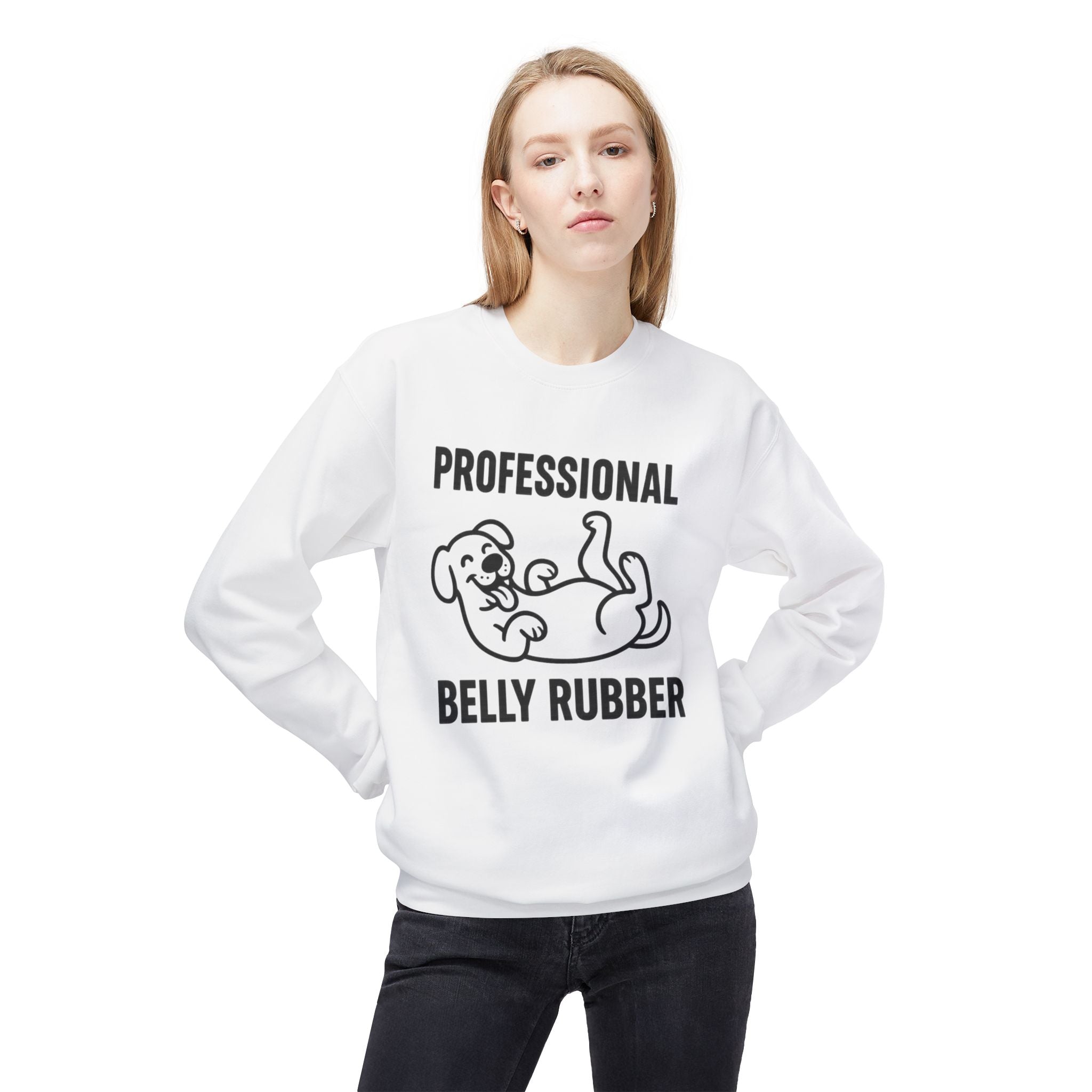 Dog Belly Rubber Unisex Sweatshirt