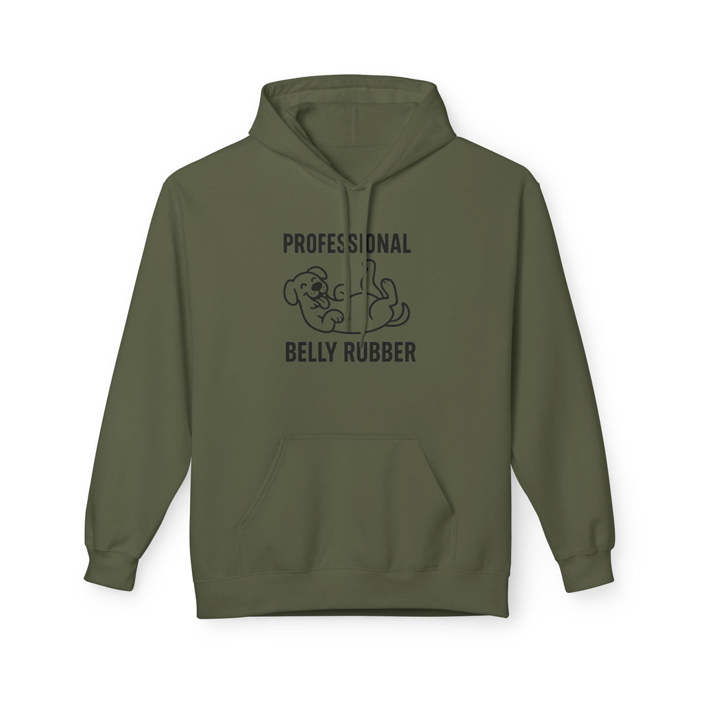 Dog Belly Rubber Unisex Kangaroo Pocket Hoodie
