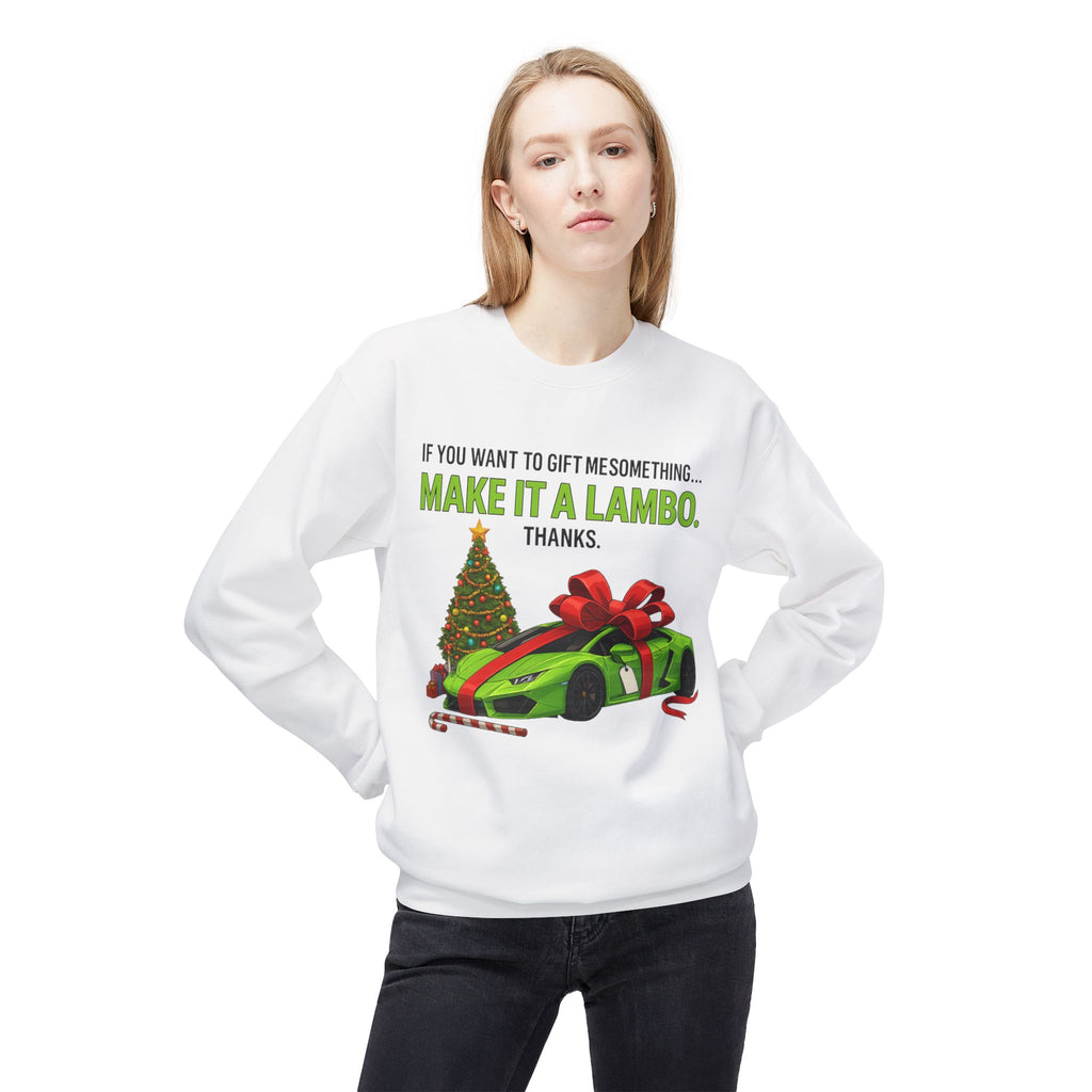 Christmas Gift Make It Lambo Unisex Sweatshirt