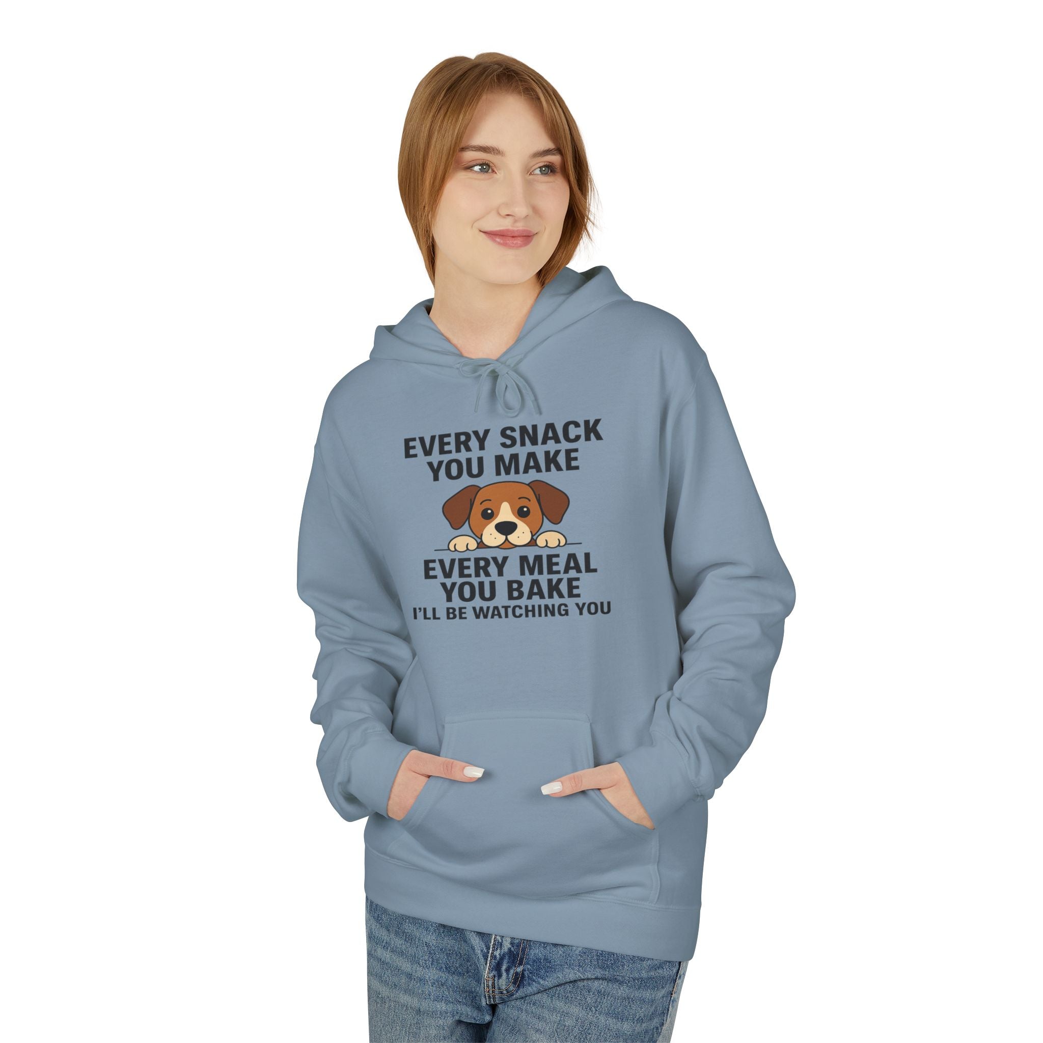 Dog Watching You Unisex Kangaroo Pocket Hoodie