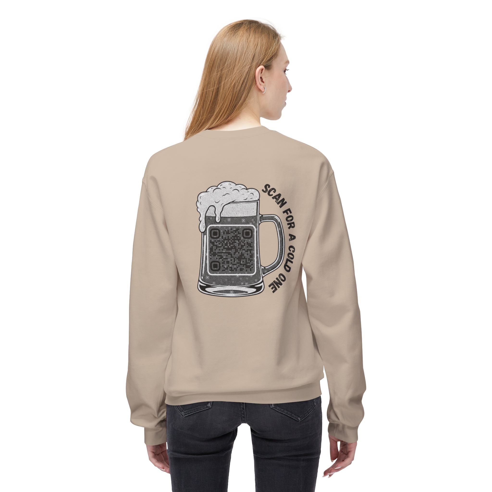 Beer Mug QR Unisex Sweatshirt