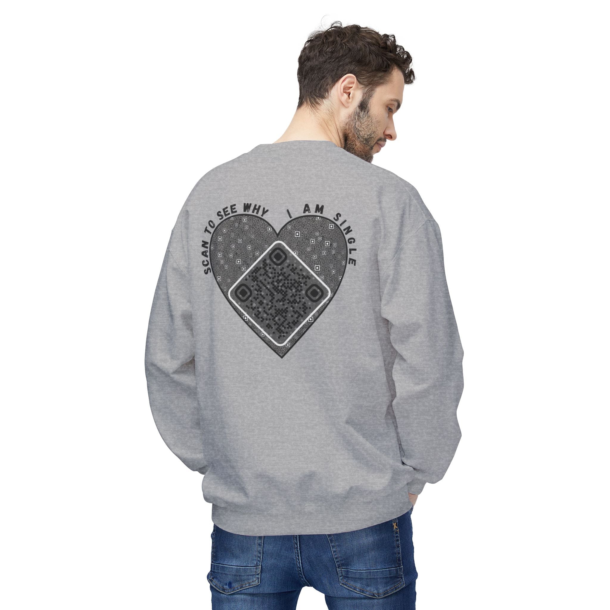 Heart QR Unisex Sweatshirt