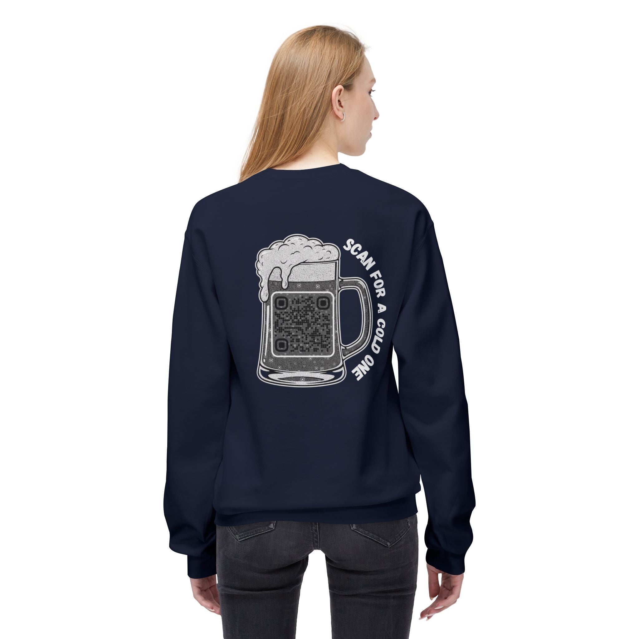 Beer Mug QR Unisex Sweatshirt