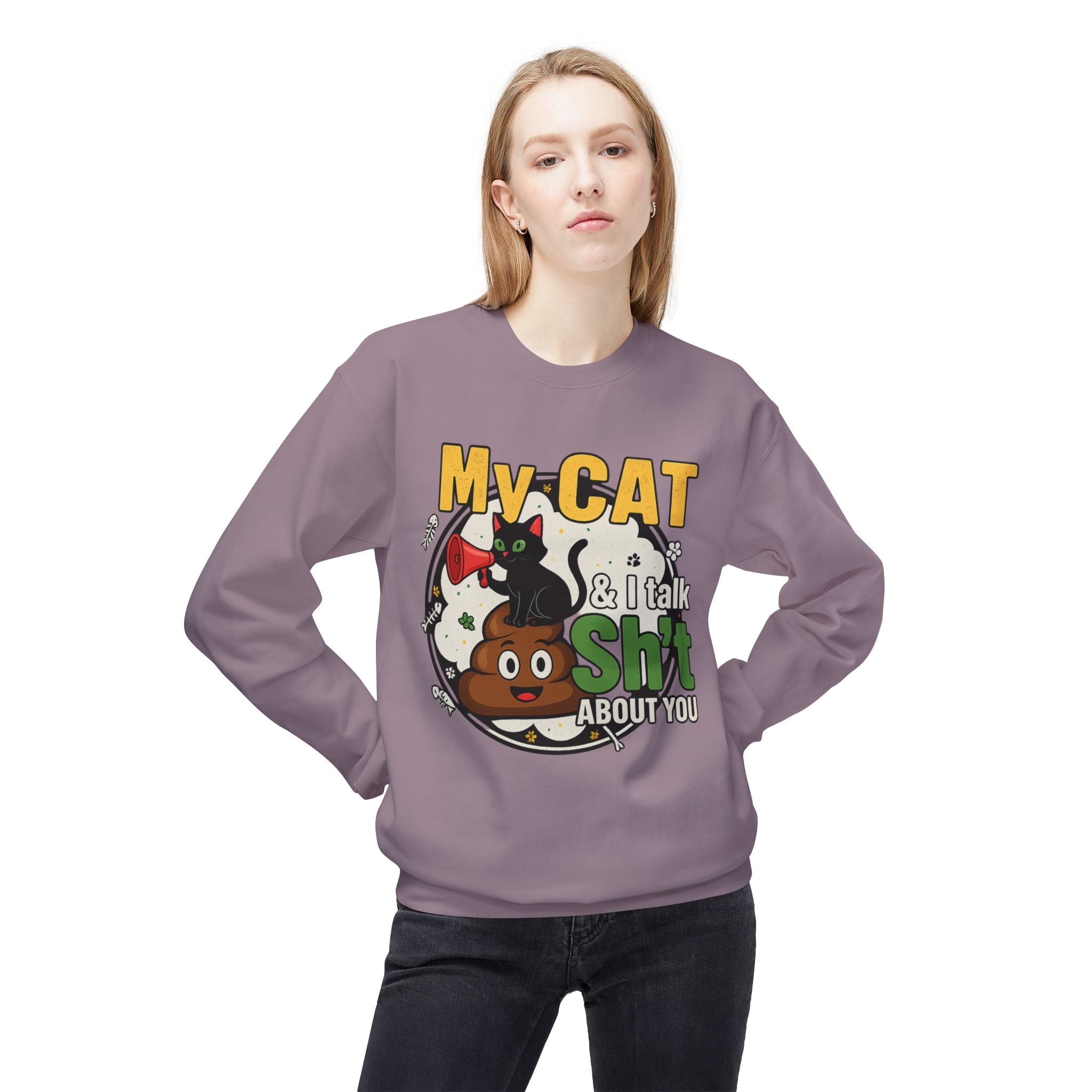 Cat Talk Sh*t Unisex Sweatshirt