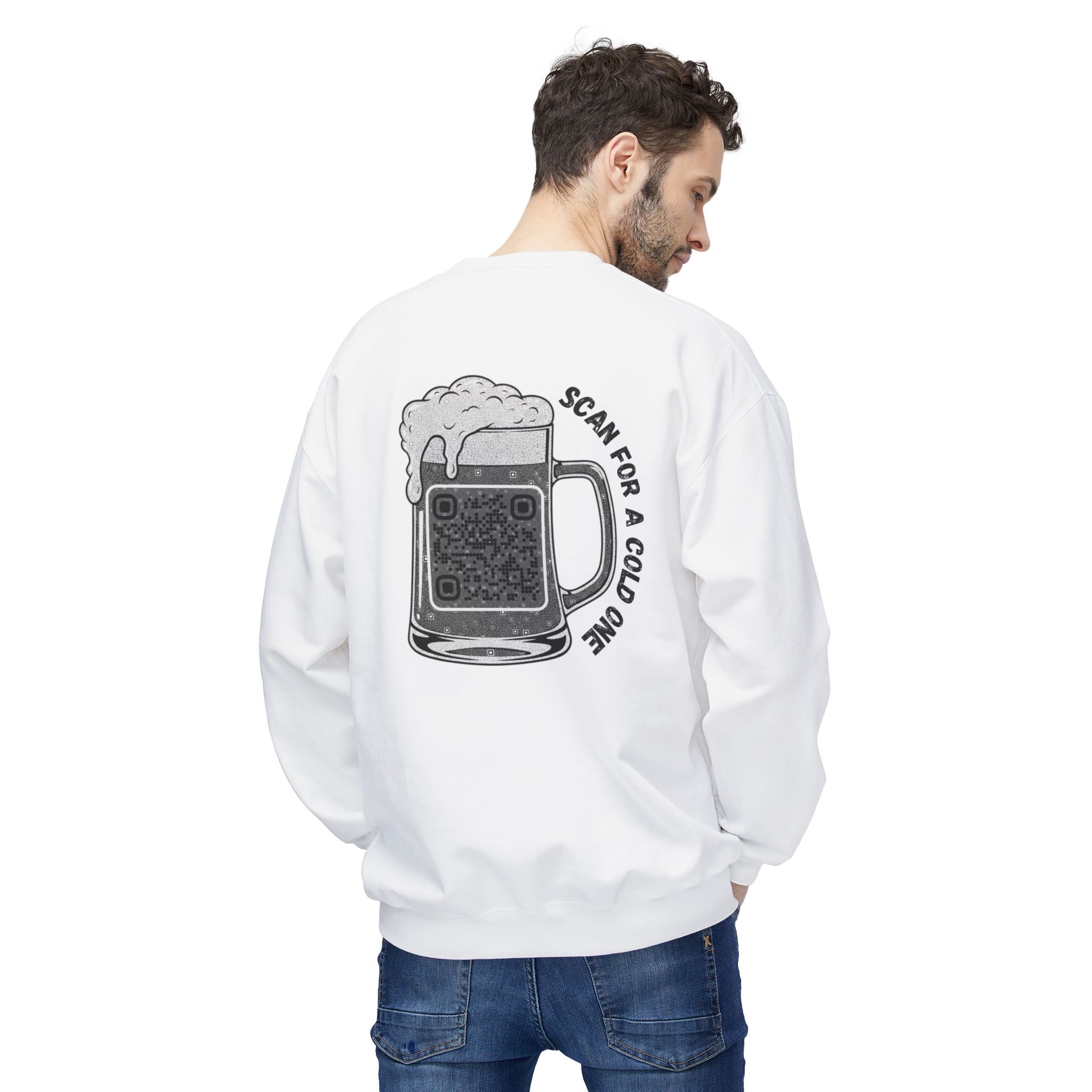 Beer Mug QR Unisex Sweatshirt