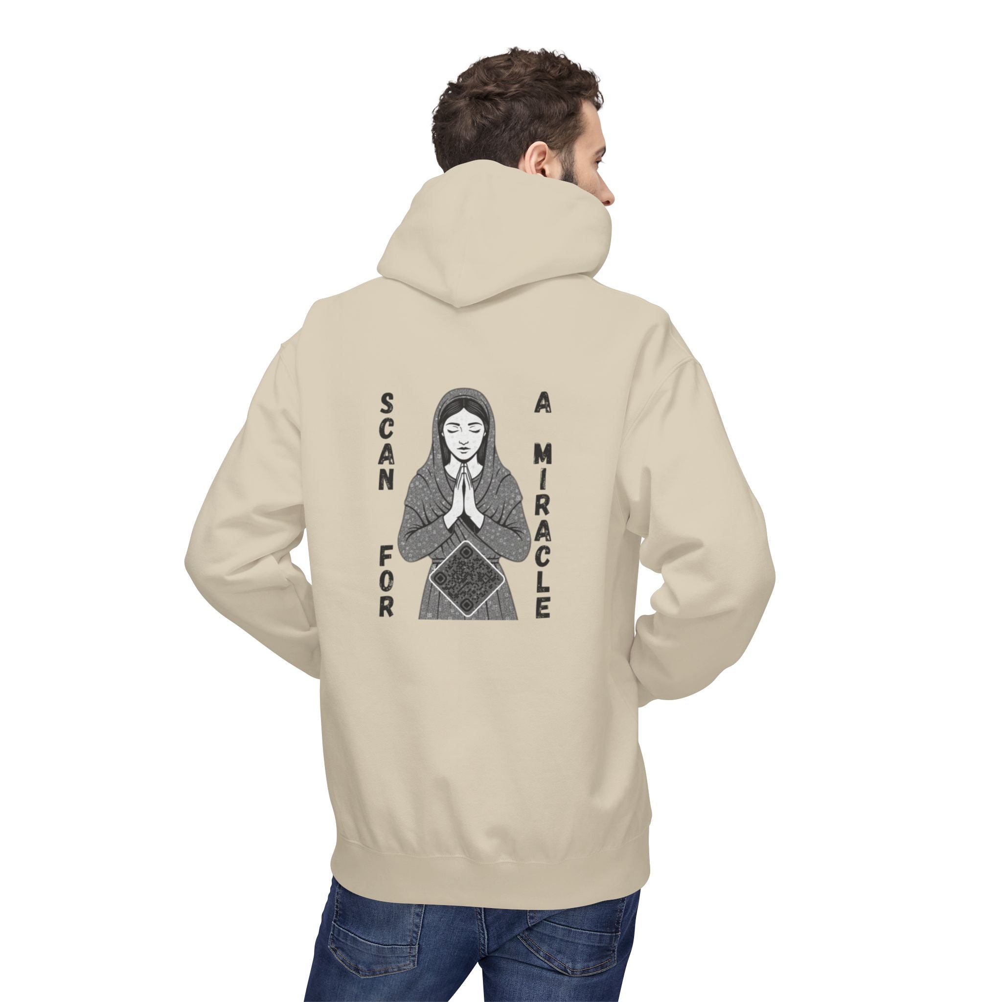 Miracle QR Unisex Kangaroo Pockets Hoodie