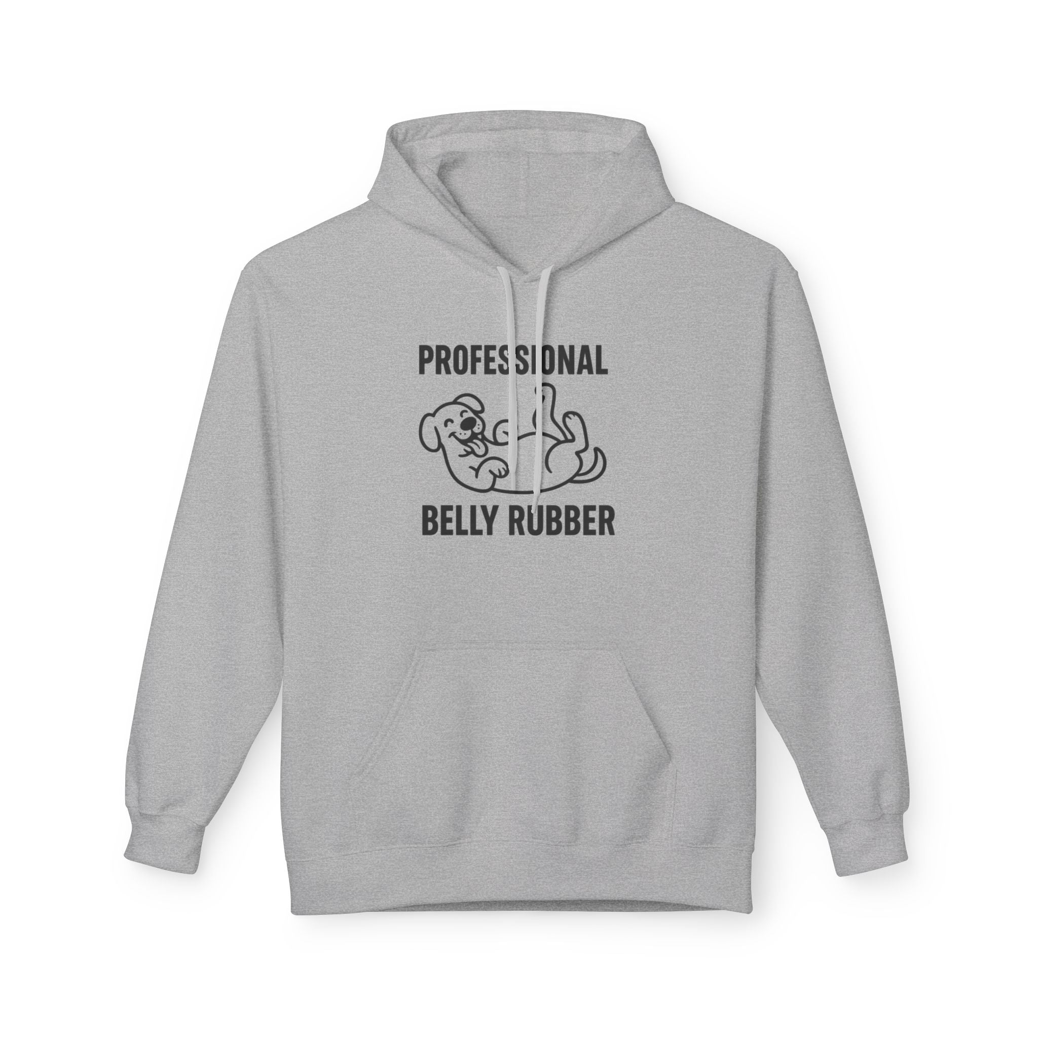 Dog Belly Rubber Unisex Kangaroo Pocket Hoodie
