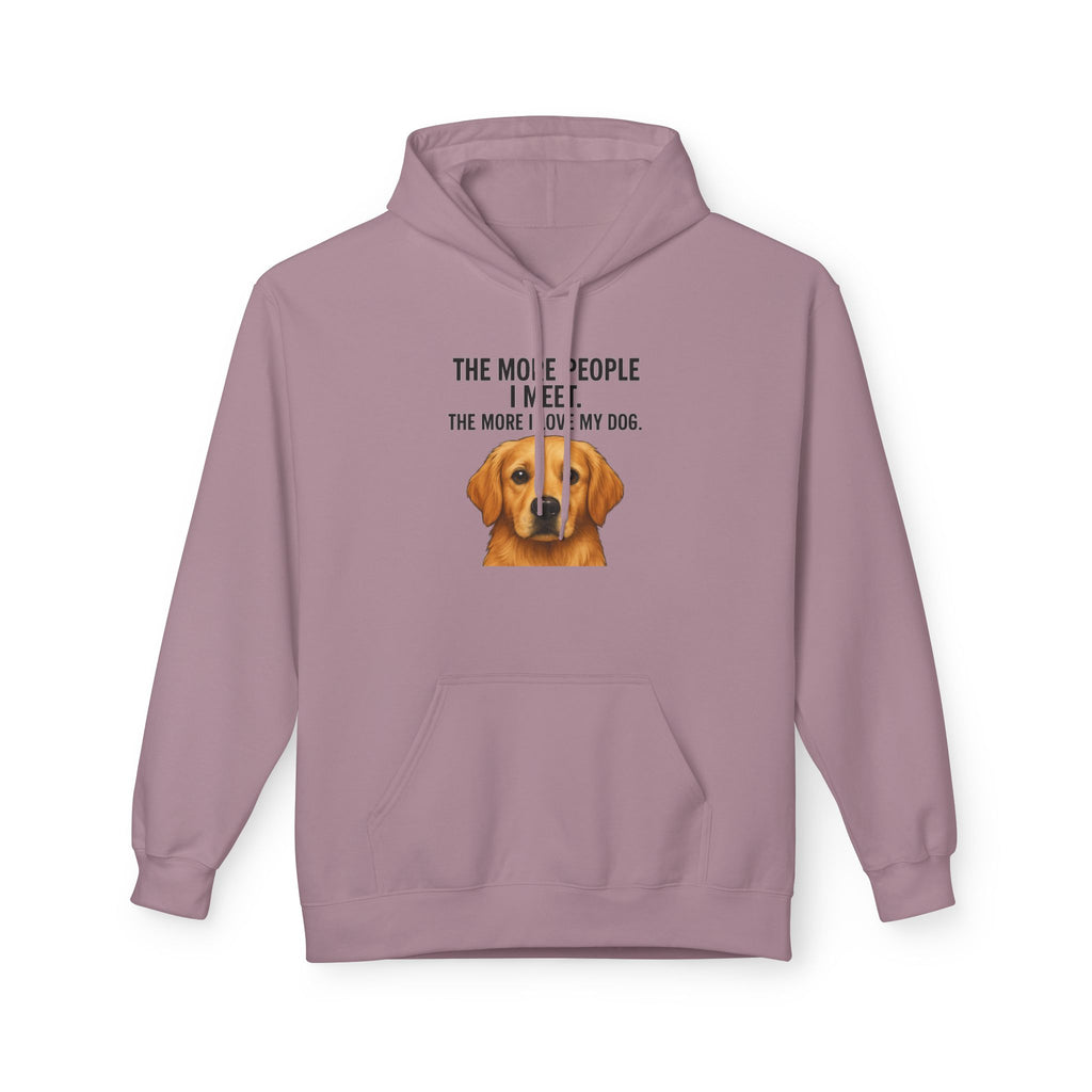 Love My Dog More Unisex Kangaroo Pocket Hoodie