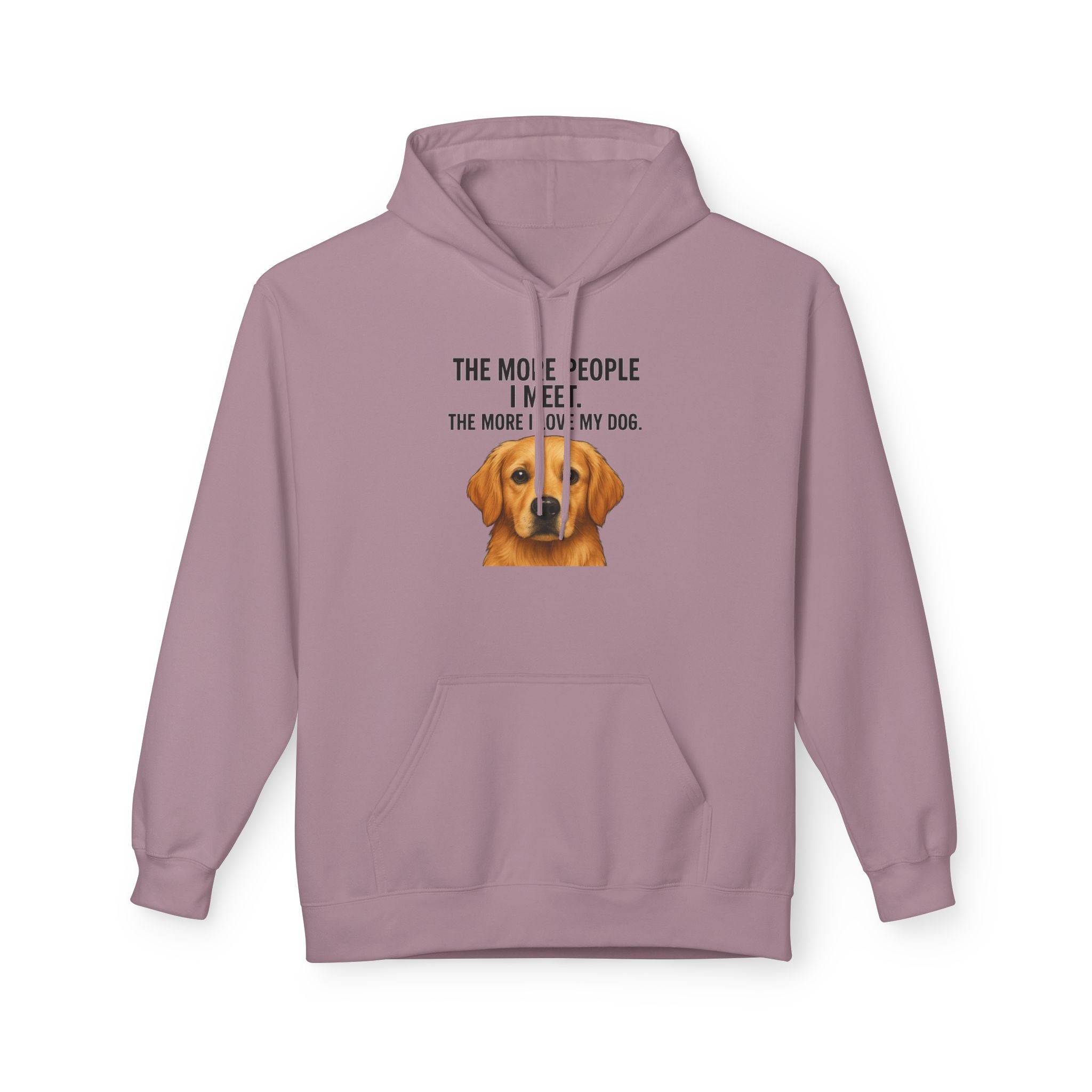 Love My Dog More Unisex Kangaroo Pocket Hoodie