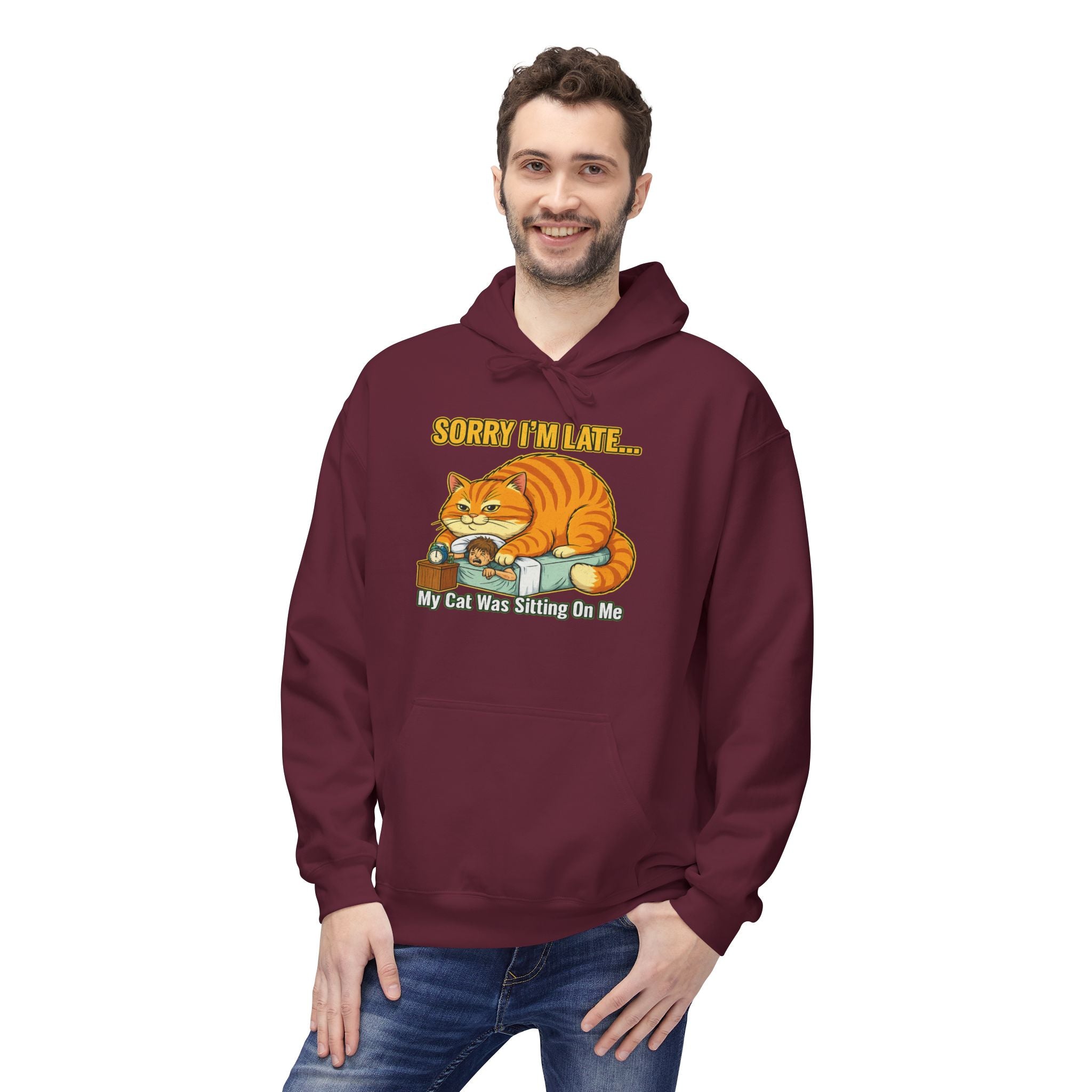 Blame My Cat Unisex Kangaroo Pocket Hoodie