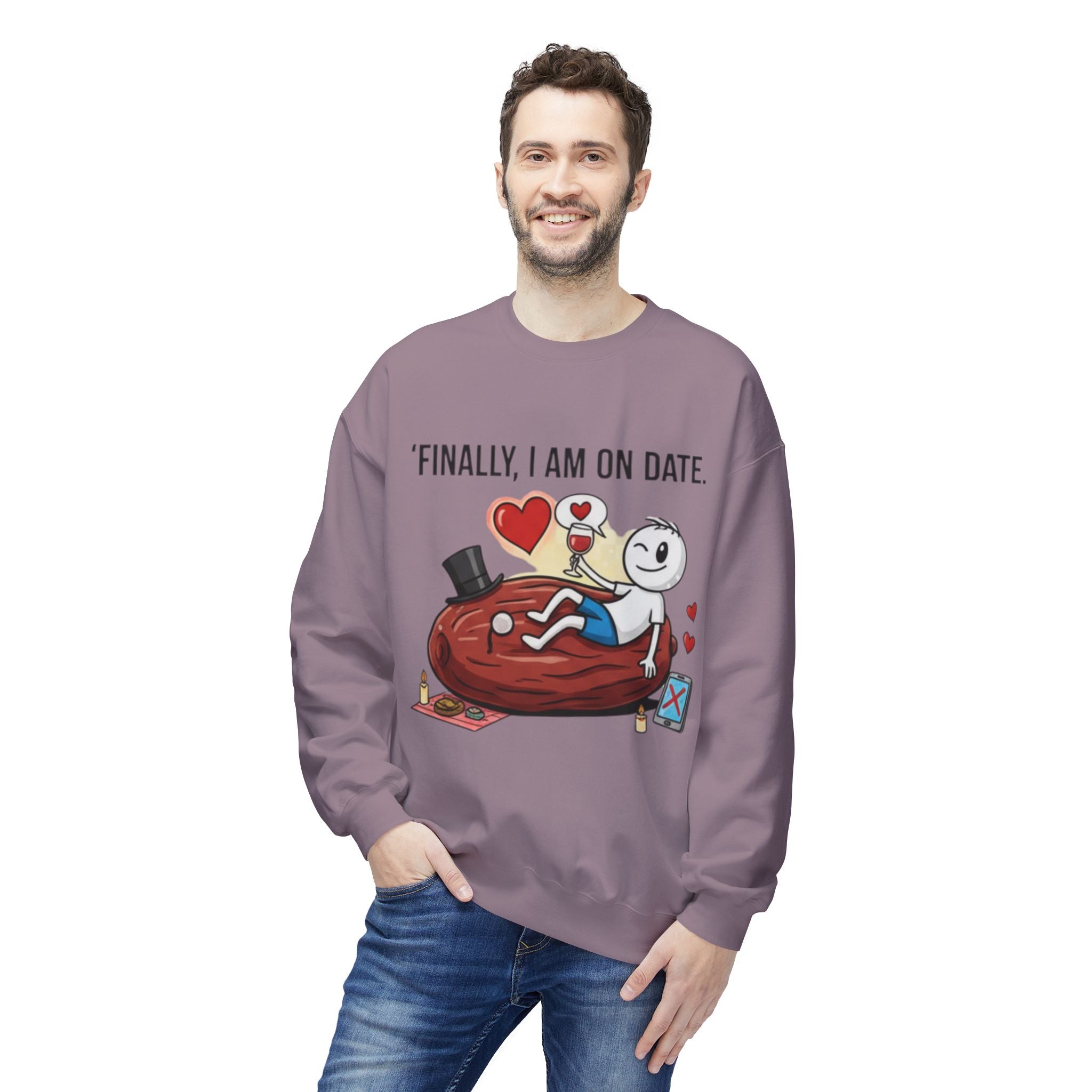 Finally On Date Man Unisex Sweatshirt