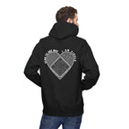 Heart QR Unisex Kangaroo Pockets Hoodie