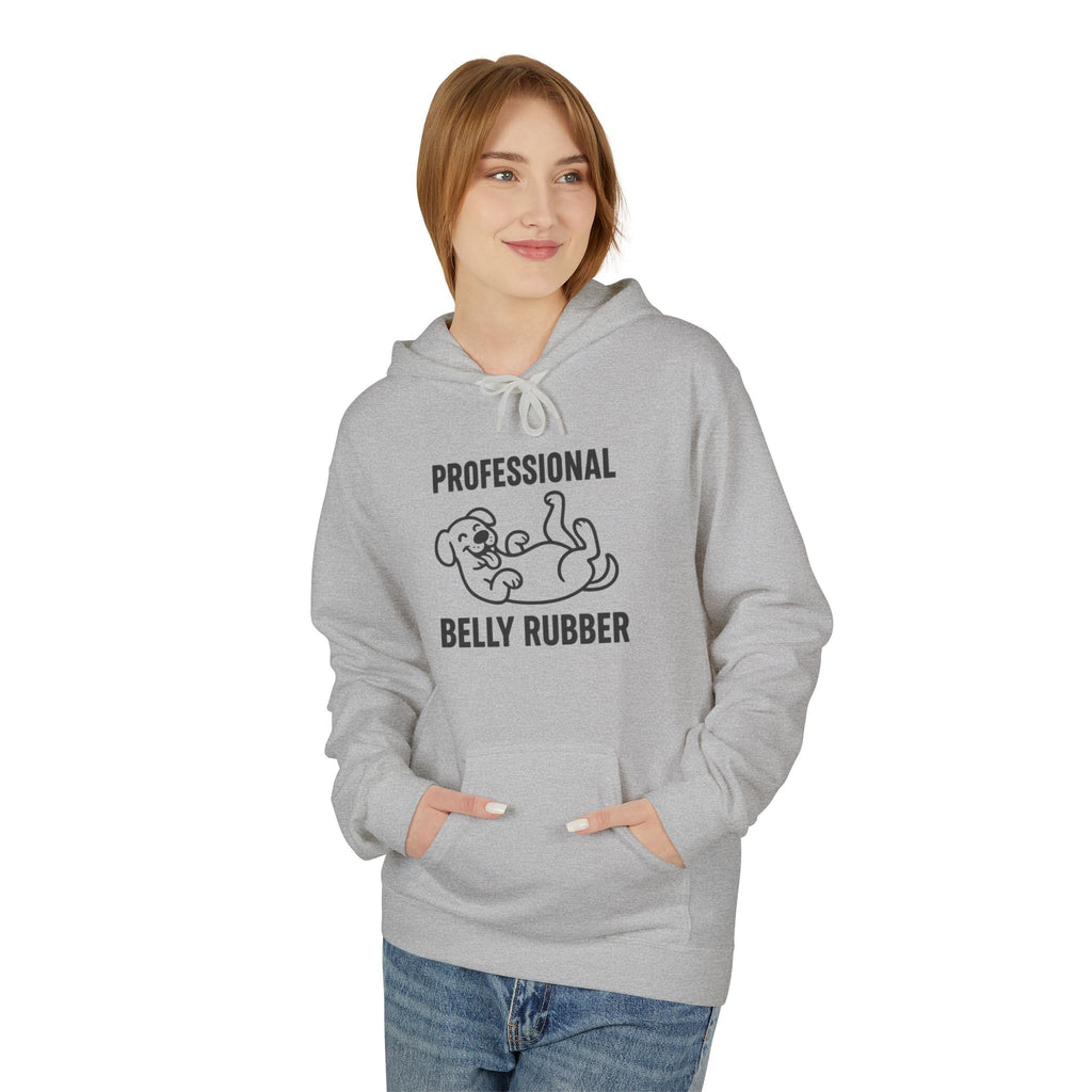Dog Belly Rubber Unisex Kangaroo Pocket Hoodie