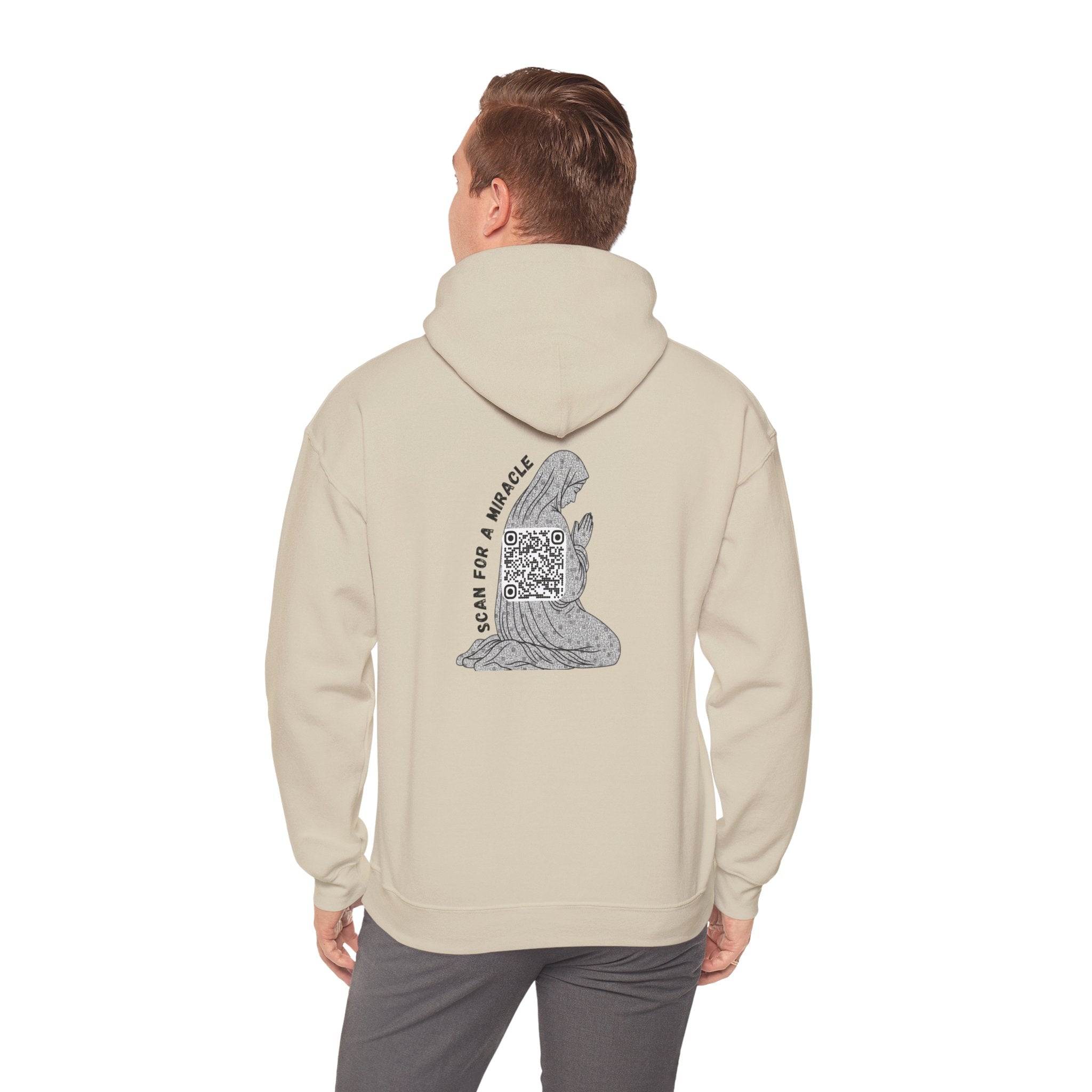 Miracle QR Unisex Kangaroo Pockets Hoodie