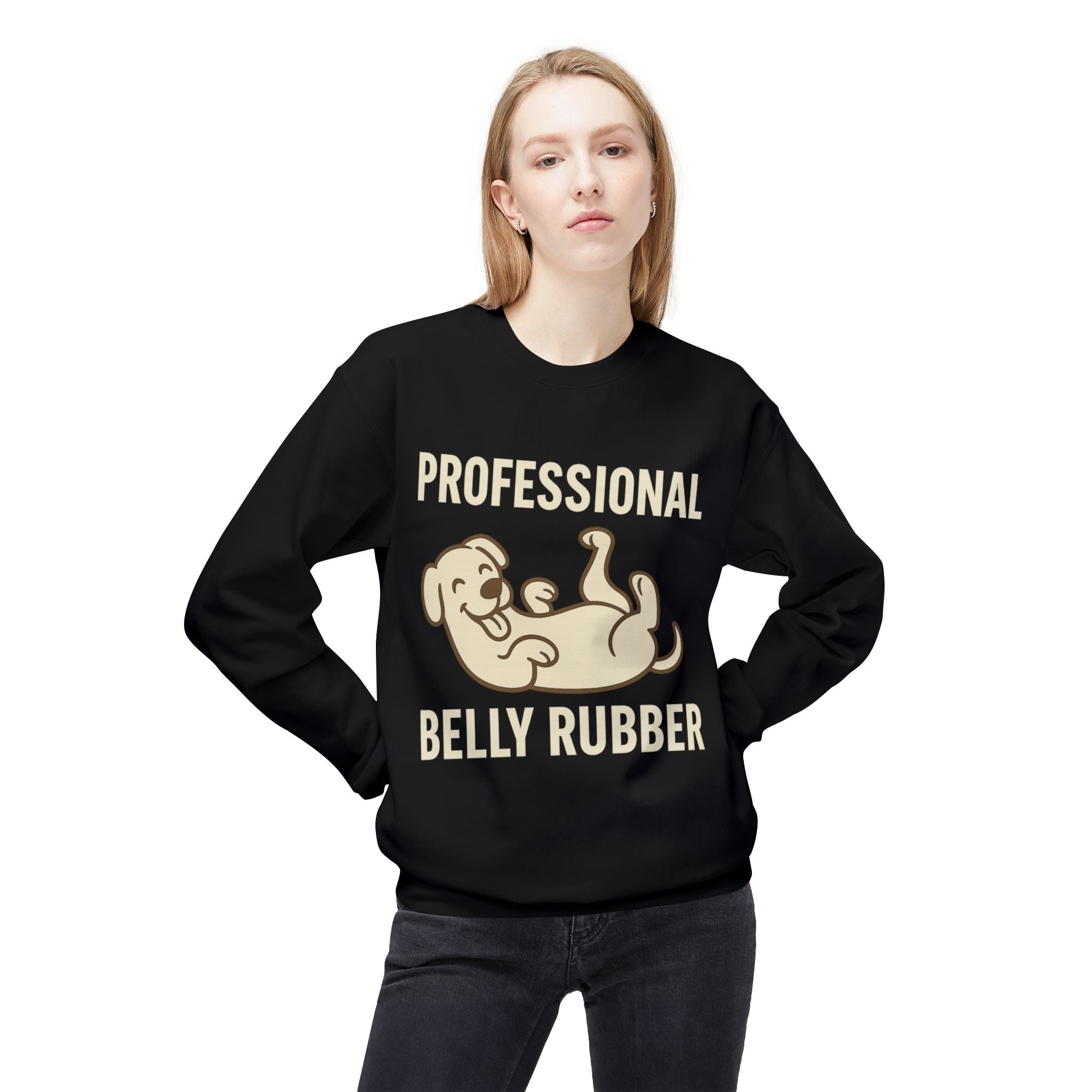 Dog Belly Rubber Unisex Sweatshirt