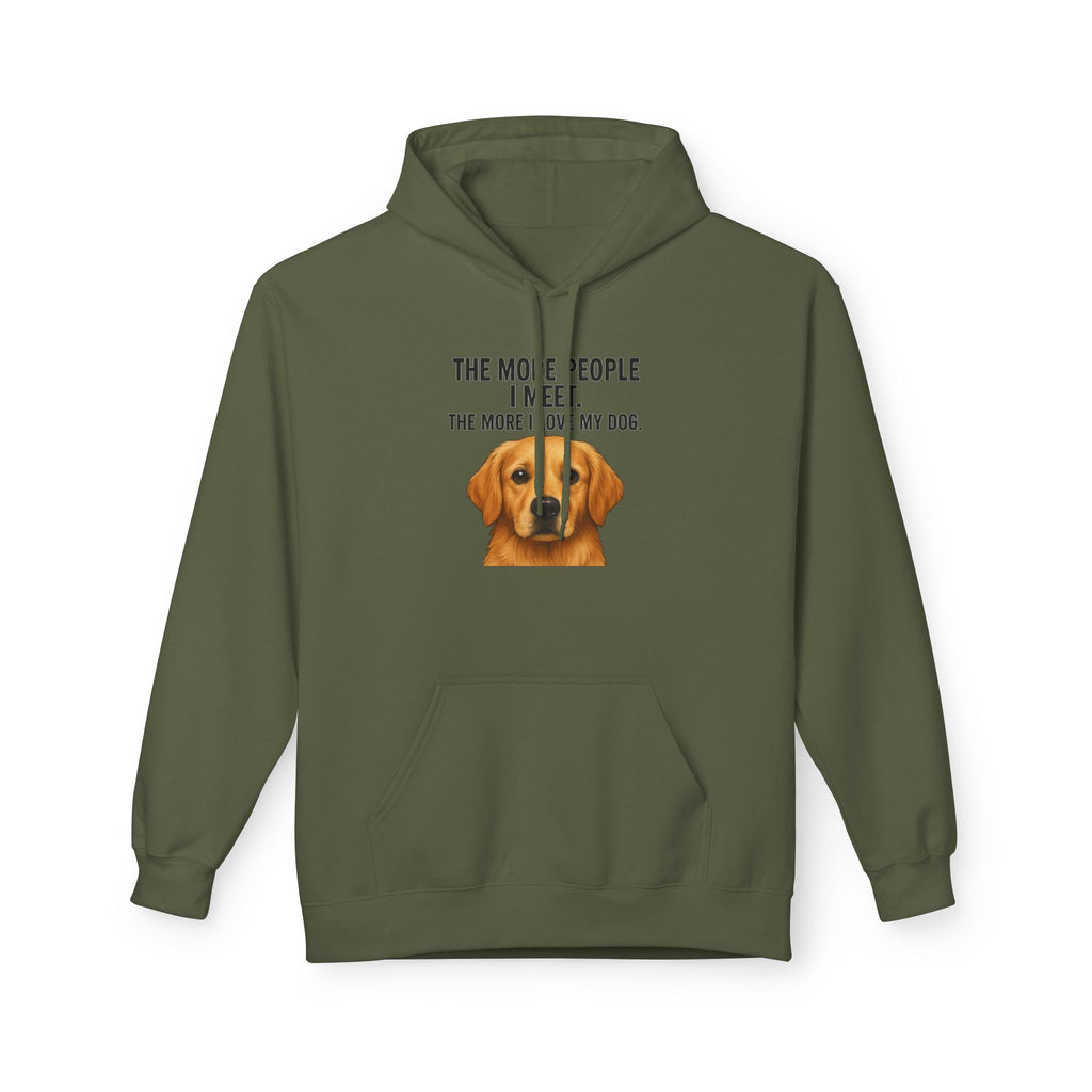 Love My Dog More Unisex Kangaroo Pocket Hoodie