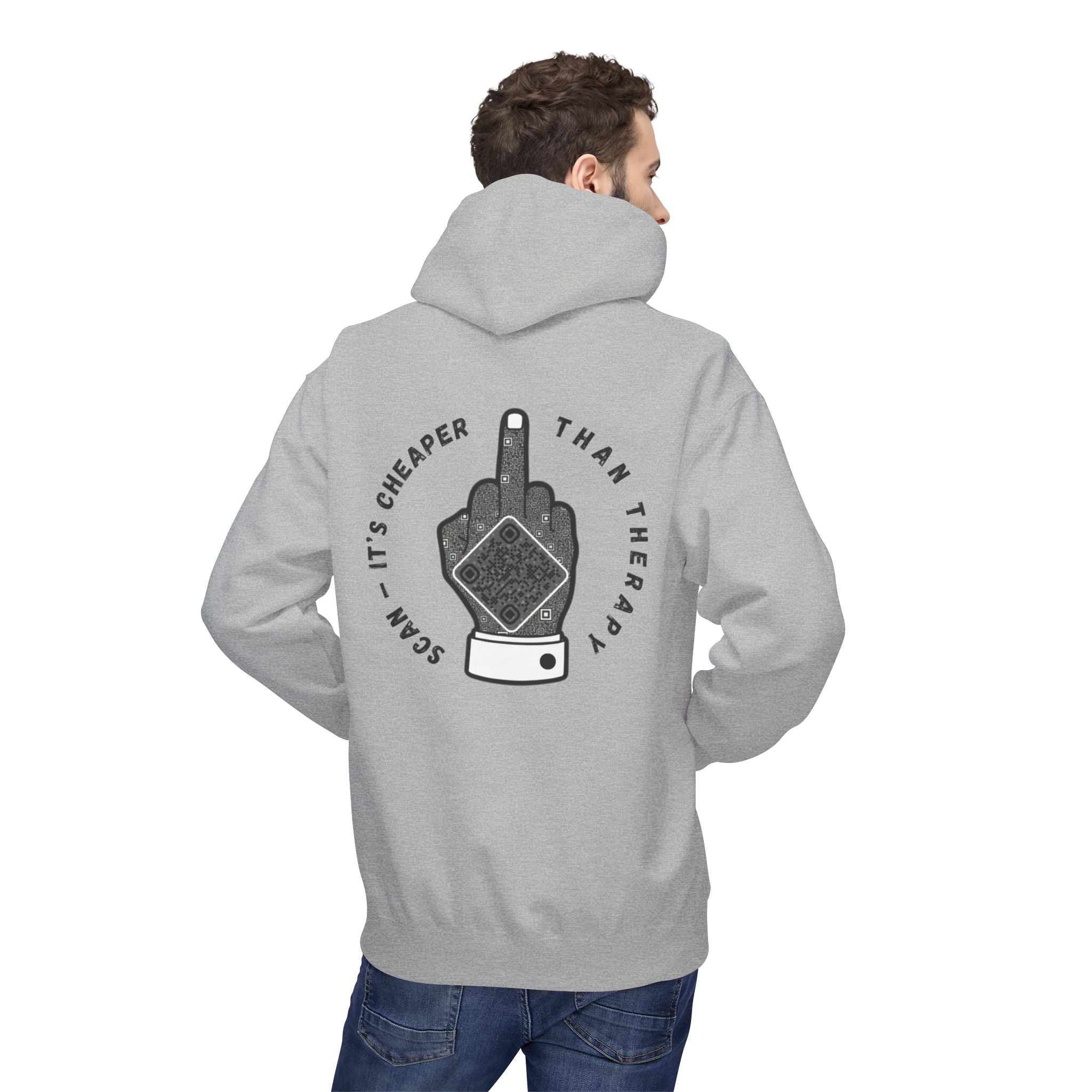 Attitude QR Unisex Kangaroo Pockets Hoodie
