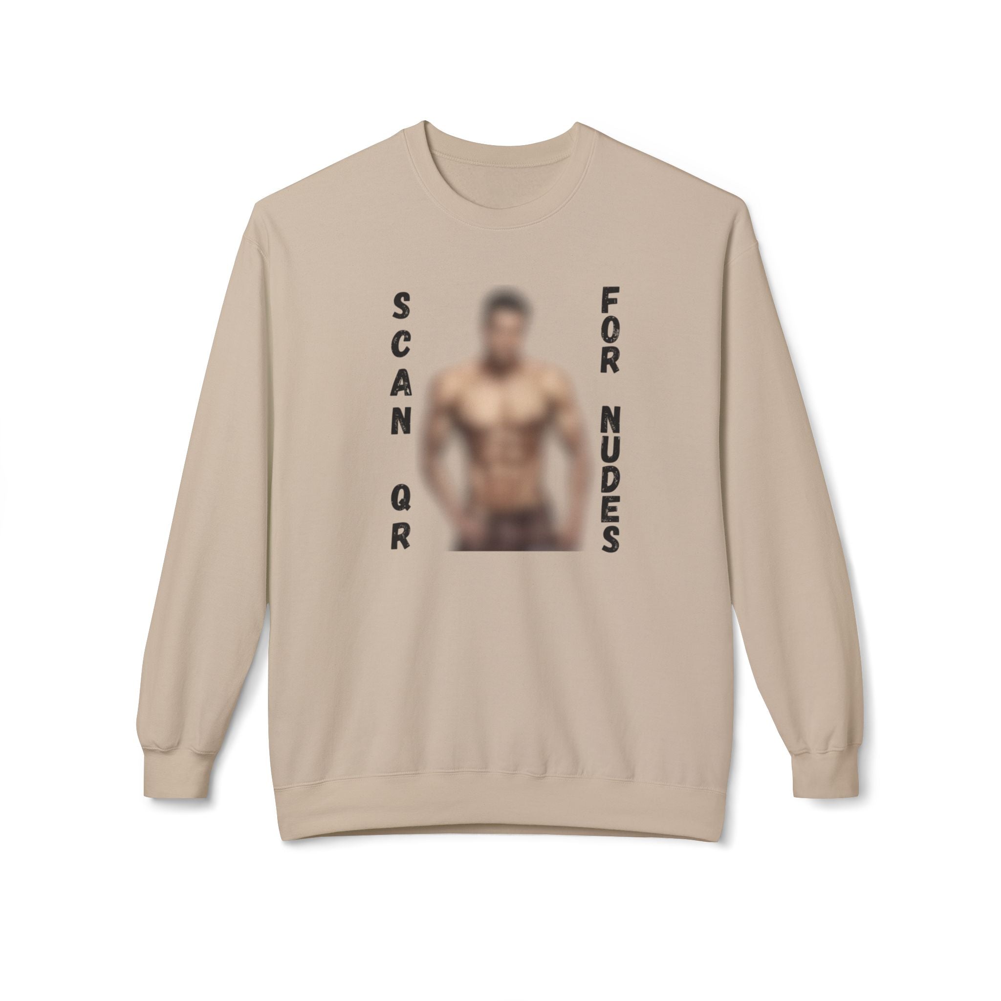 Scan For Nudes QR Man Sweatshirt