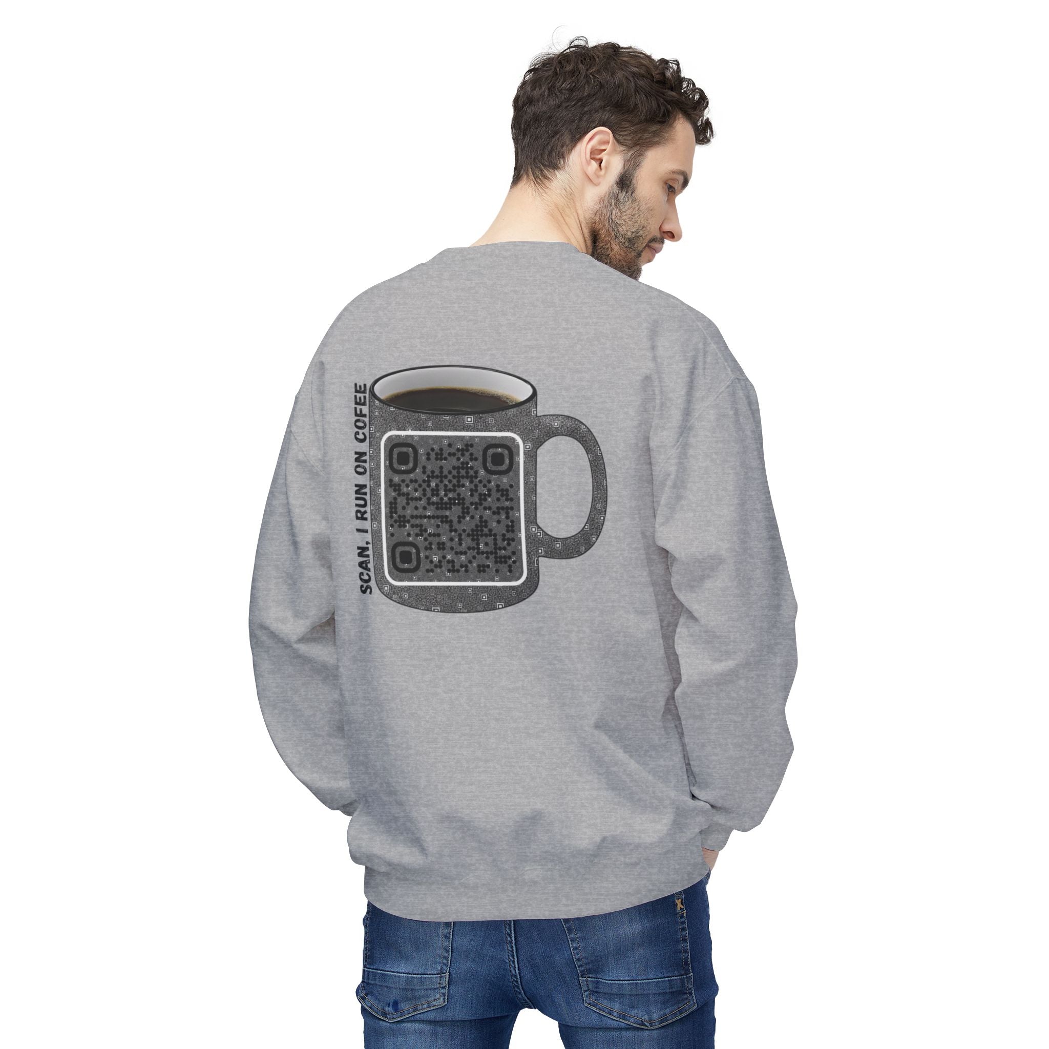 Caffeine QR Unisex Sweatshirt