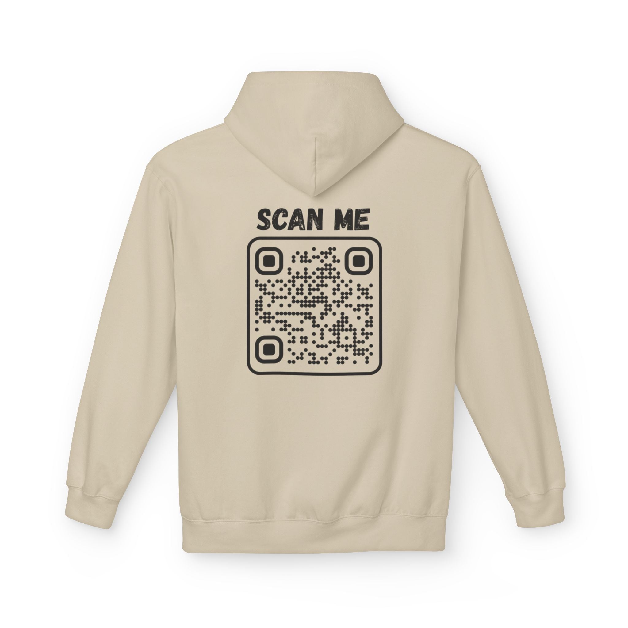 Scan For Nudes QR Woman Kangaroo Pockets Hoodie