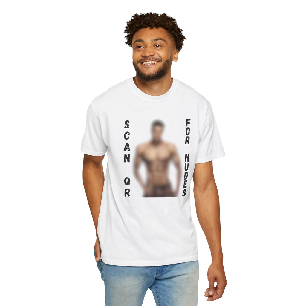Scan For Nudes QR Man T-Shirt